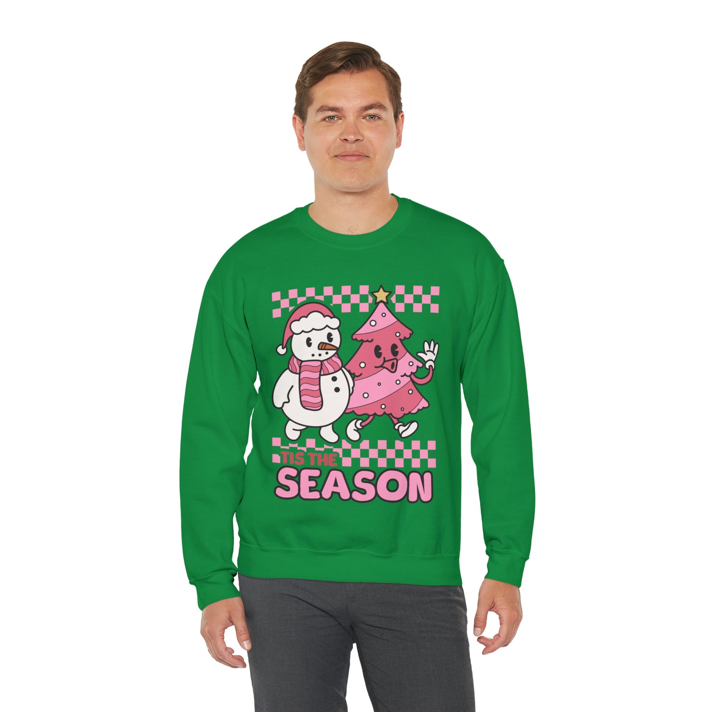 Christmas Tis The Season Sweatshirt, Merry Christmas Shirt, Christmas Tree Cake Sweater, Women Christmas, Christmas Cake Sweatshirt, SW879