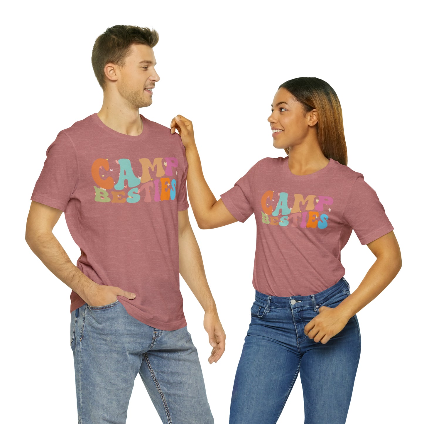Best Friend Shirt, Gift for Best Friend, Camp Besties Shirt, BFF Shirt, Matching Besties Shirt, Retro Friend Shirt, T482