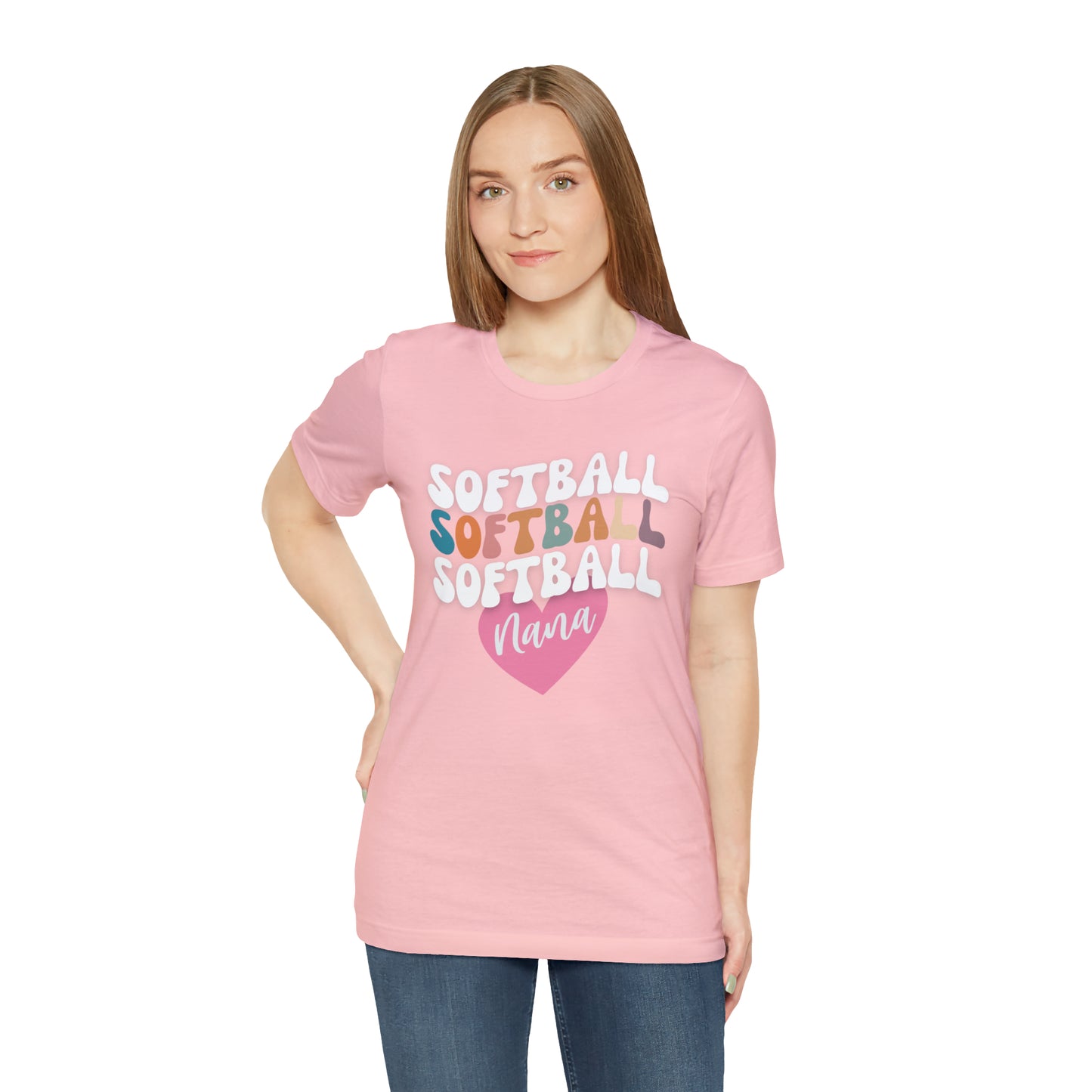 Softball Nana Shirt, Cute Softball Shirt for Grandma, Retro Softball Nana Shirt, Shirt for Nana, T330