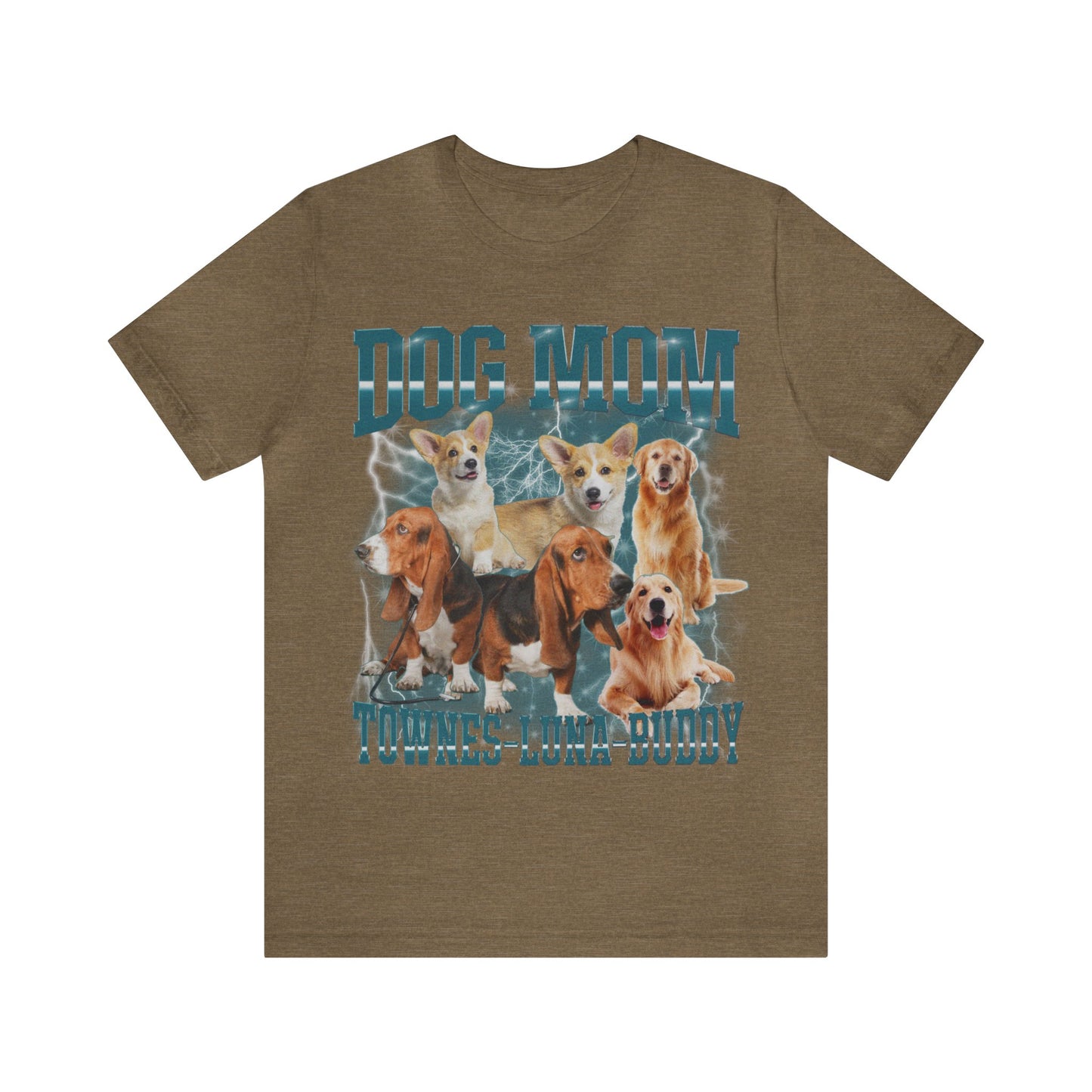 Custom Retro Dog Bootleg Shirt, Dog Mom Shirt, Dog Bootleg Retro 90's Tee, Custom Pet Photo, Custom Pet Portrait, Pet Lovers Gift, T1434