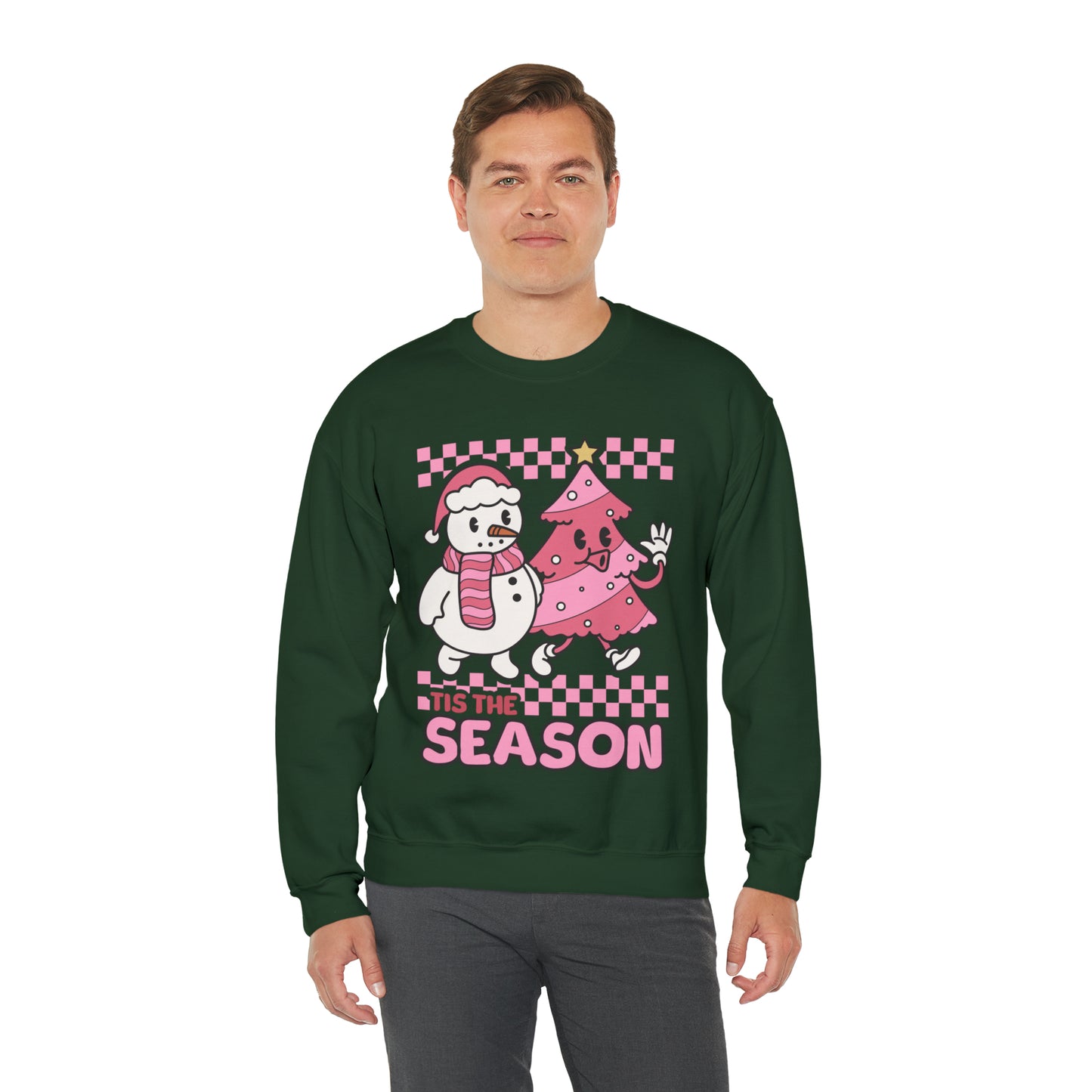 Christmas Tis The Season Sweatshirt, Merry Christmas Shirt, Christmas Tree Cake Sweater, Women Christmas, Christmas Cake Sweatshirt, SW879