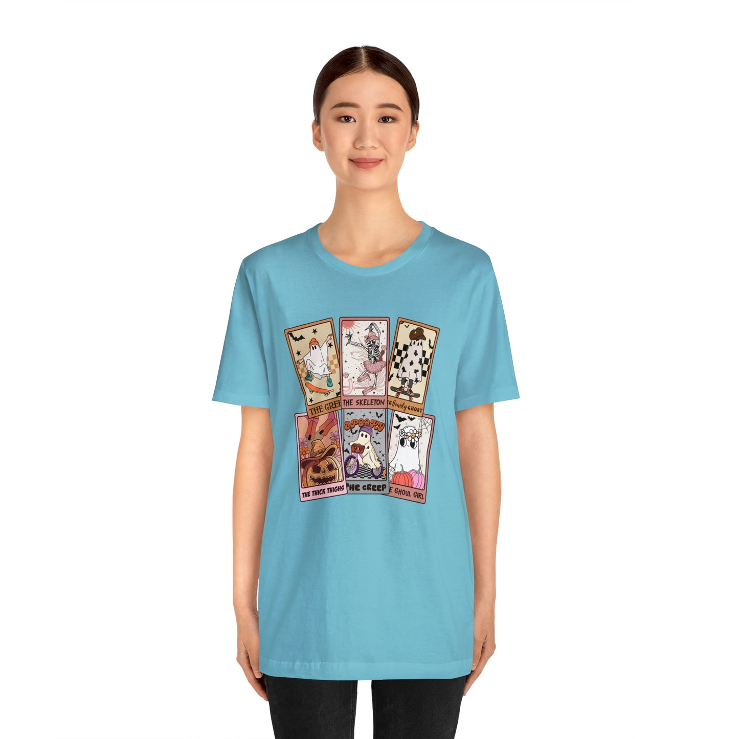 The Tarot Card Shirt, Skeleton Tarot Card Shirt, Tarot Card Lover Shirt, Skull Tarot Card Tee, Retro Halloween shirt, T612