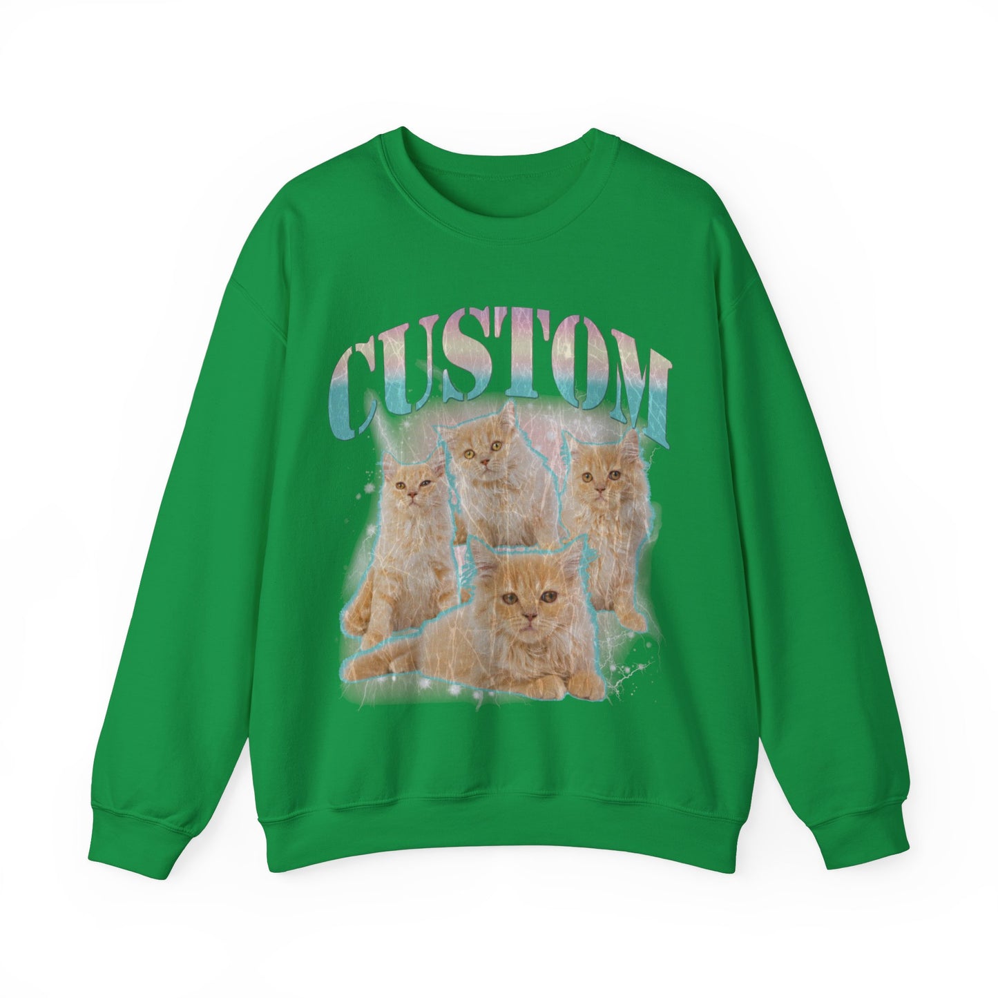 Retro Custom Cat Bootleg Tee, Custom Cat Sweatshirt, Custom Cat Lover Gift, Custom dog portrait, Vintage Funny Cat Sweatshirt, S1397