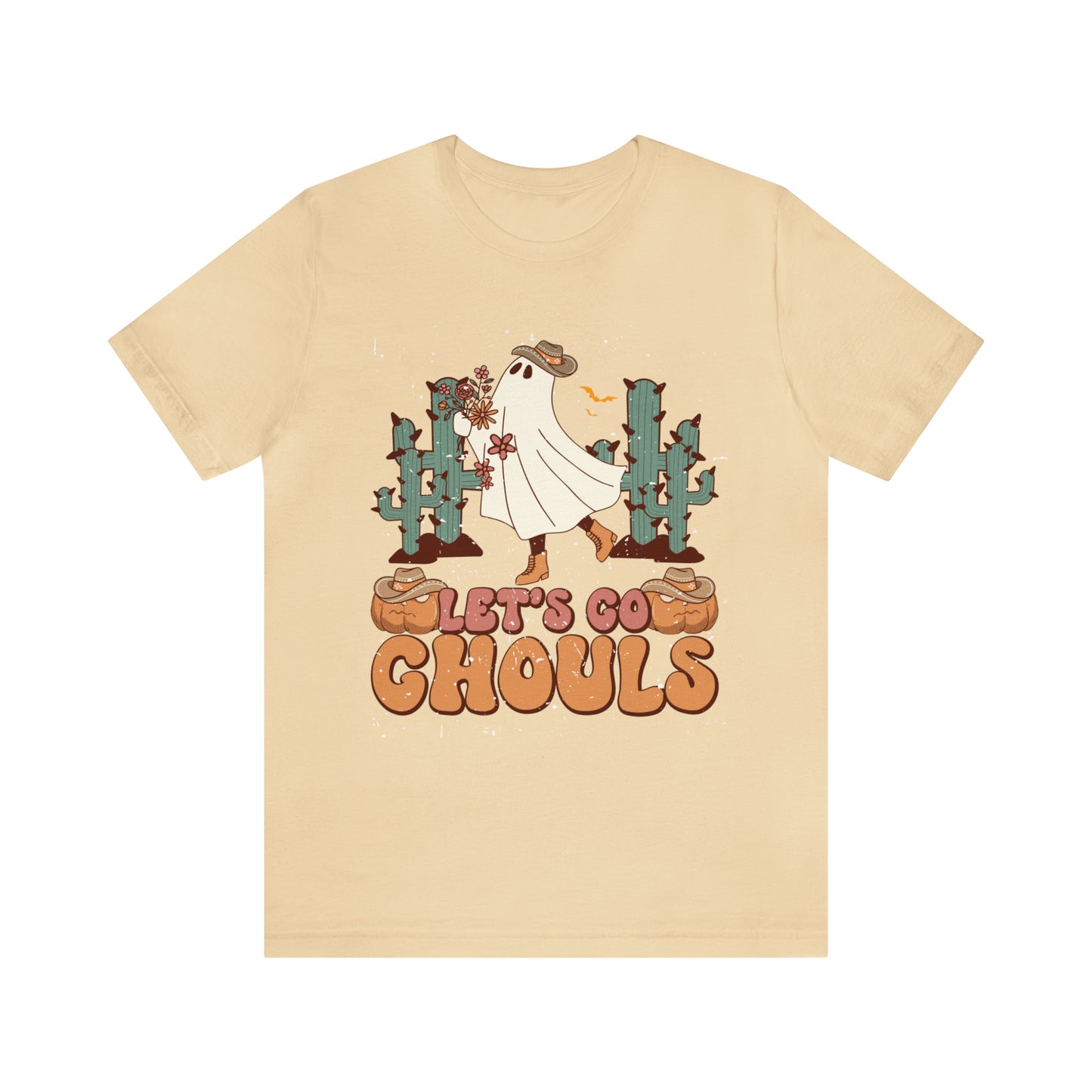 Lets Go Ghouls Shirt, Spooky Season Tee, Retro Halloween Cowgirl Shirt, Cowgirl Halloween Shirt, Vintage Ghost Shirt, T762