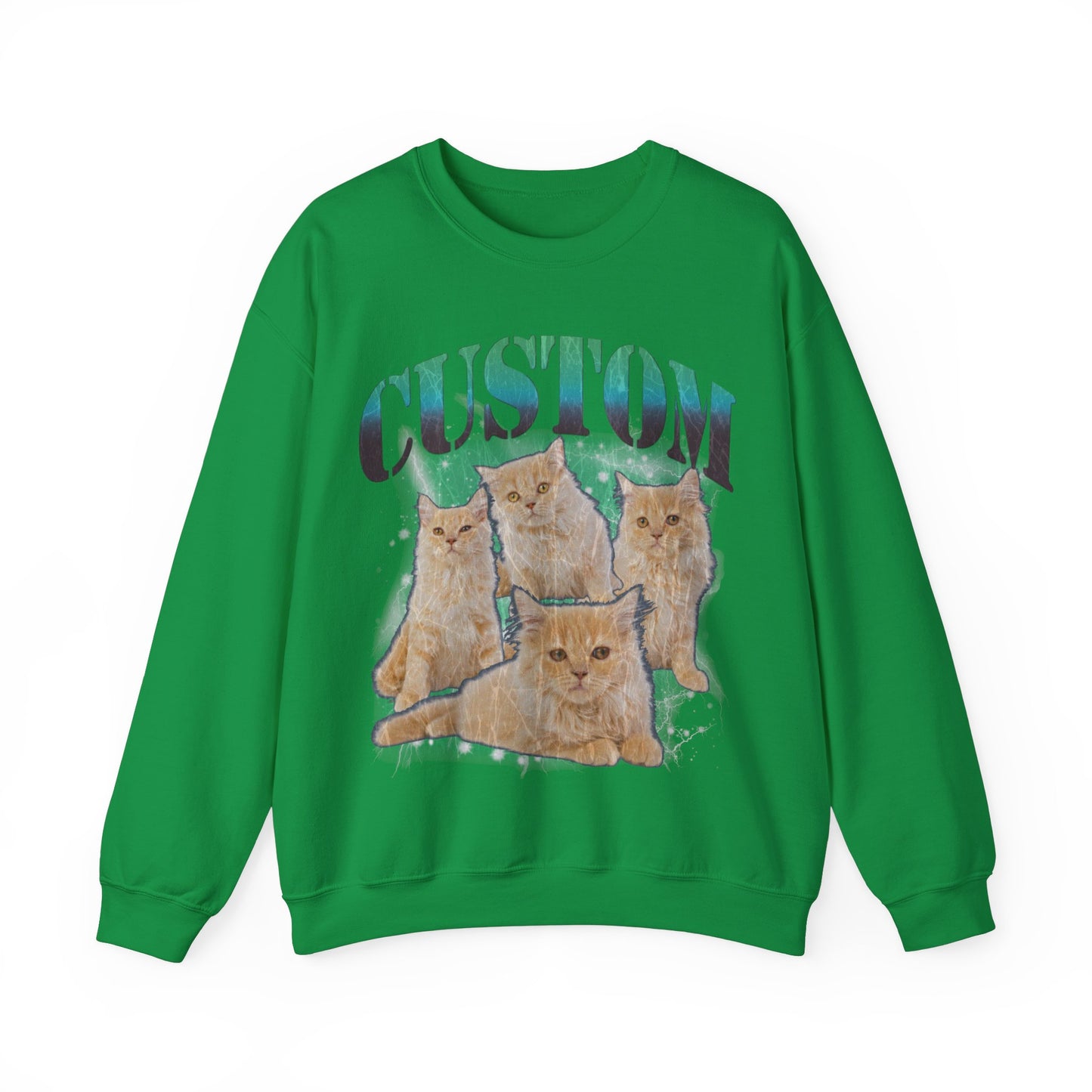 Retro Custom Cat Bootleg Tee, Custom Cat Sweatshirt, Custom Cat Lover Gift, Custom dog portrait, Vintage Funny Cat Sweatshirt, S1395