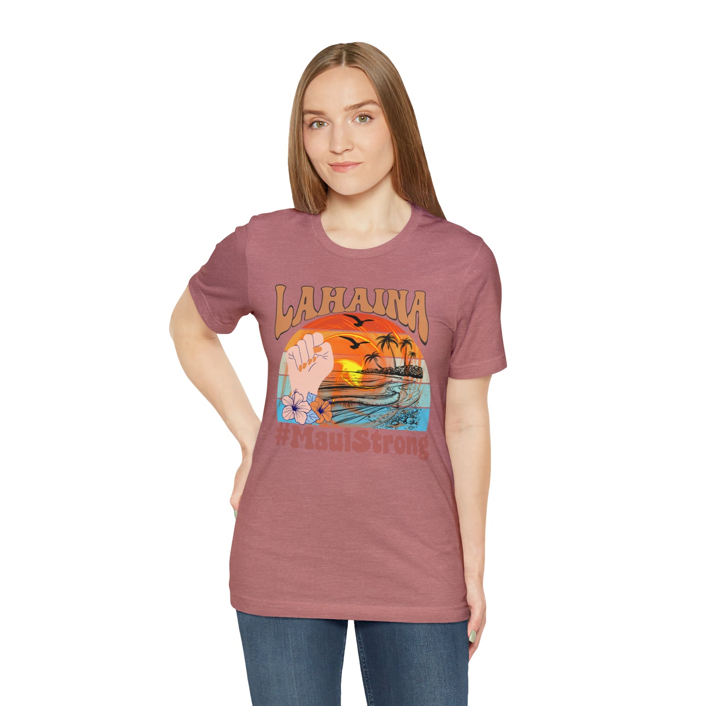 Maui Strong Shirt, Lahaina Banyan Tree T-Shirt, Maui Hawaii Shoreline Tshirt, Profits Donated Support Maui Fire, T598