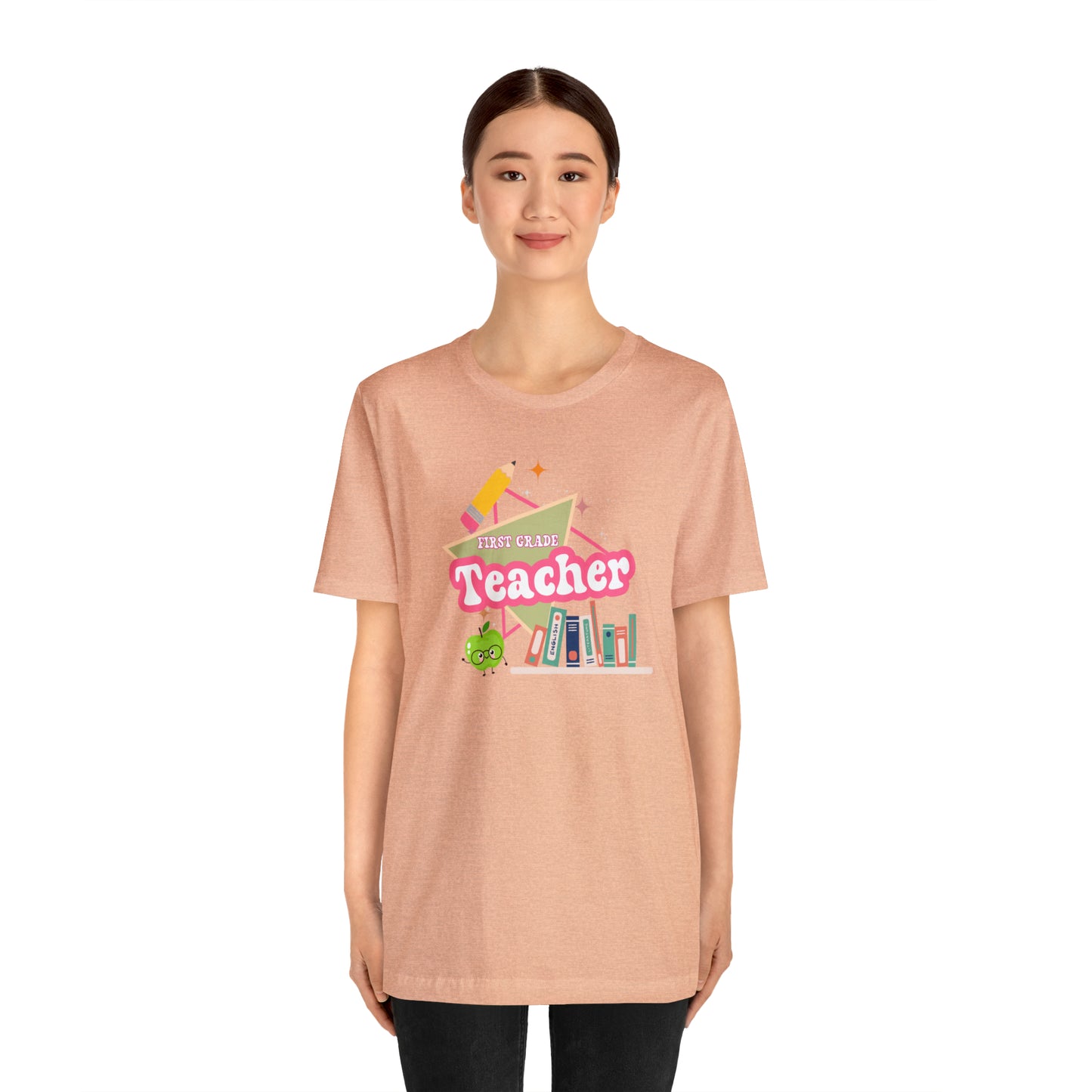 First grade teacher shirt, 1st grade shirt, 90s shirt, 90s teacher shirt, colorful school shirt, colorful teacher shirt, T542