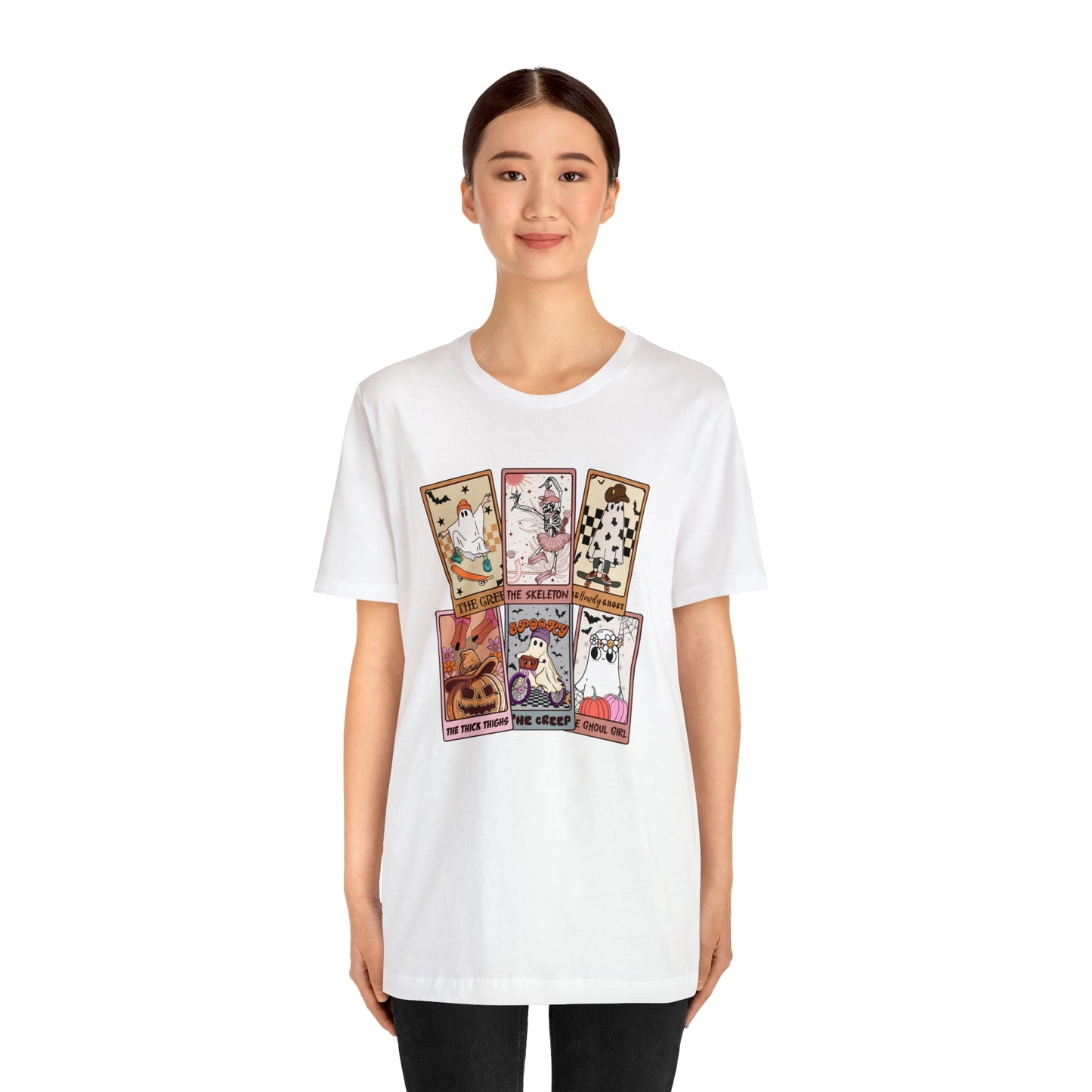 The Tarot Card Shirt, Skeleton Tarot Card Shirt, Tarot Card Lover Shirt, Skull Tarot Card Tee, Retro Halloween shirt, T612