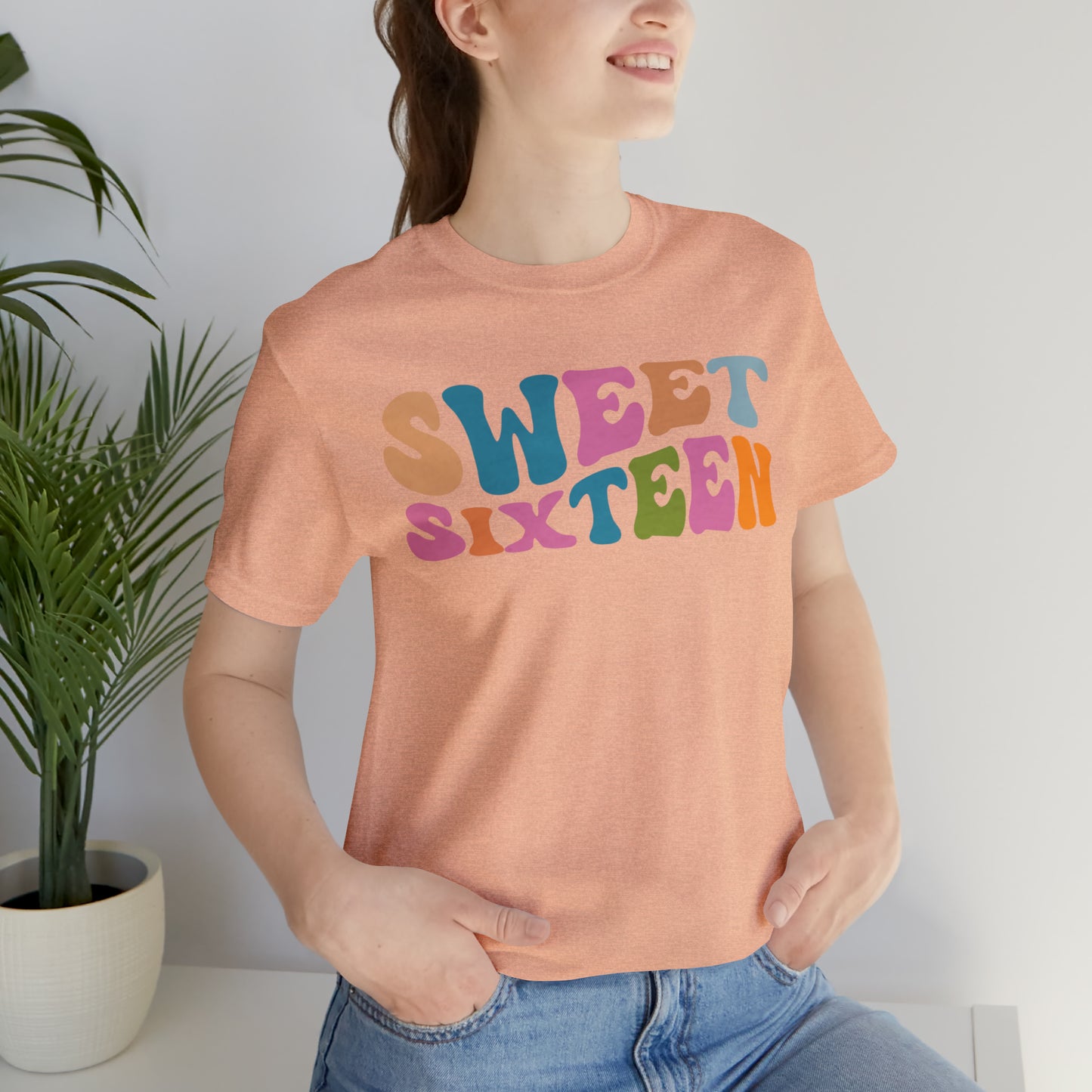 Sixteenth Birthday Gift, Sweet Sixteen Shirt for 16th Birthday Party, Cute Sweet 16 Gift for 16th Birthday TShirt for Daughter, T476