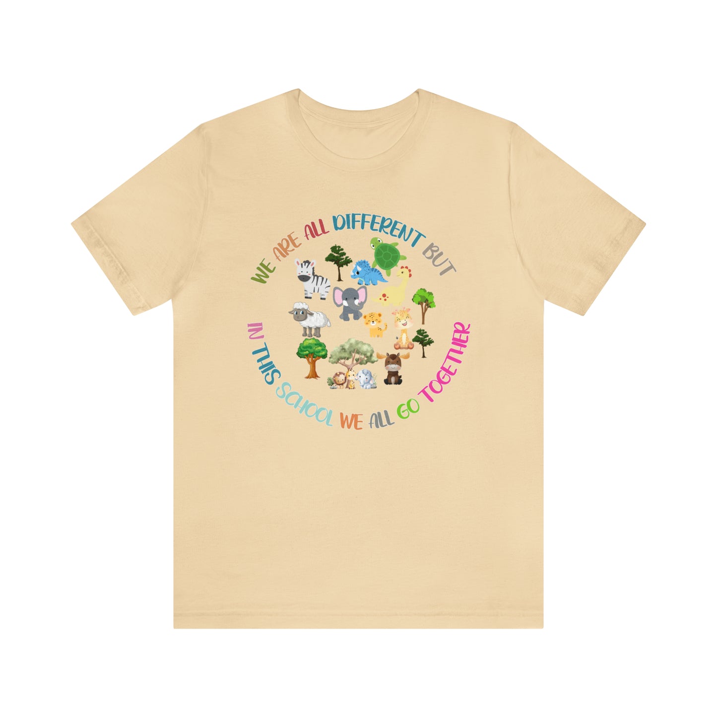 We Are Different But In This School We All Swim Together Shirt, Cute Teacher Shirt, Teacher Appreciation Shirt, T384