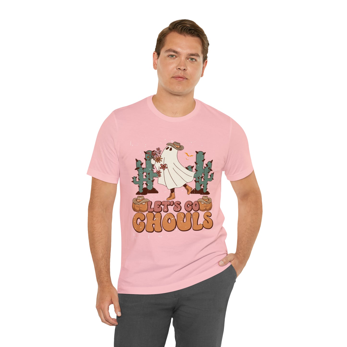 Lets Go Ghouls Shirt, Spooky Season Tee, Retro Halloween Cowgirl Shirt, Cowgirl Halloween Shirt, Vintage Ghost Shirt, T762