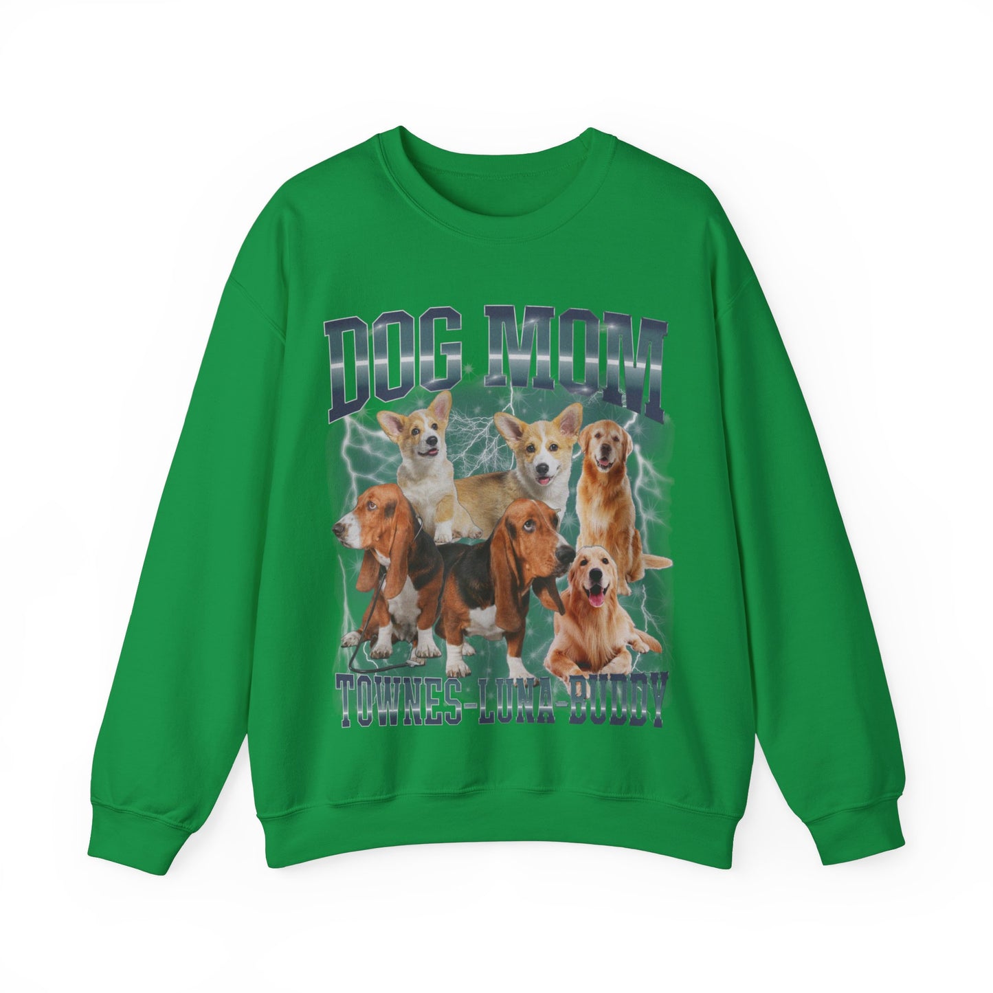 Custom Retro Dog Bootleg Sweatshirt, Dog Mom Sweatshirt, Dog Bootleg Retro 90's Sweatshirt, Custom Pet Photo, Custom Pet Portrait, S1431