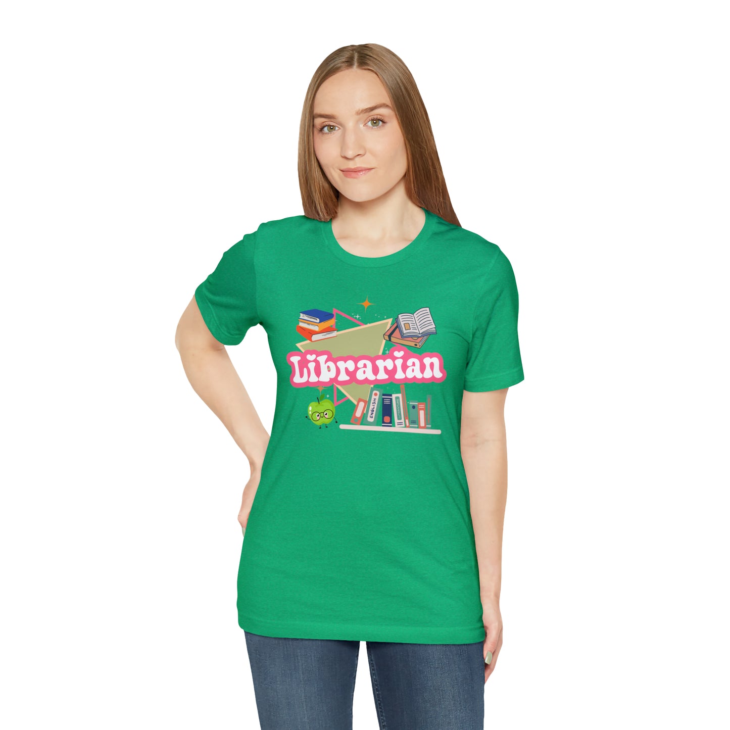 Librarian shirt, 90s shirt, 90s teacher shirt, colorful school secretary shirt, colorful school shirt, T544