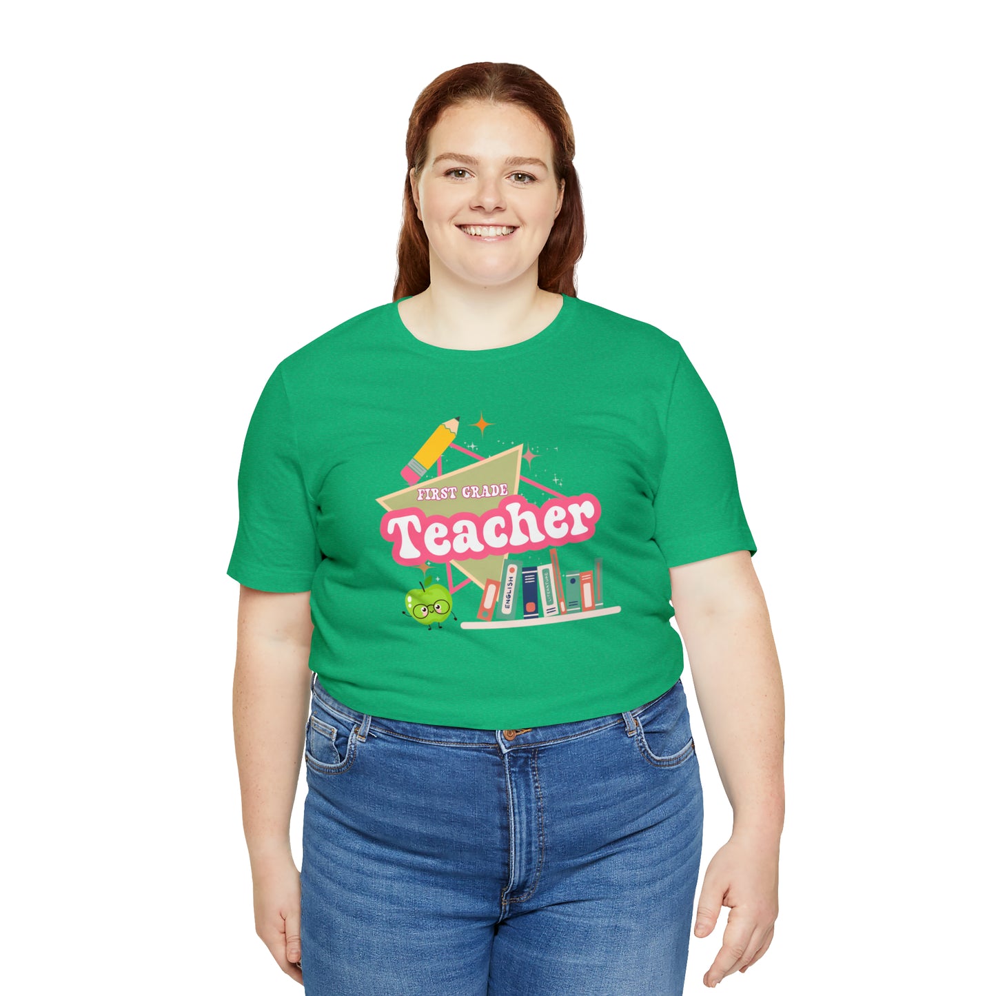 First grade teacher shirt, 1st grade shirt, 90s shirt, 90s teacher shirt, colorful school shirt, colorful teacher shirt, T542