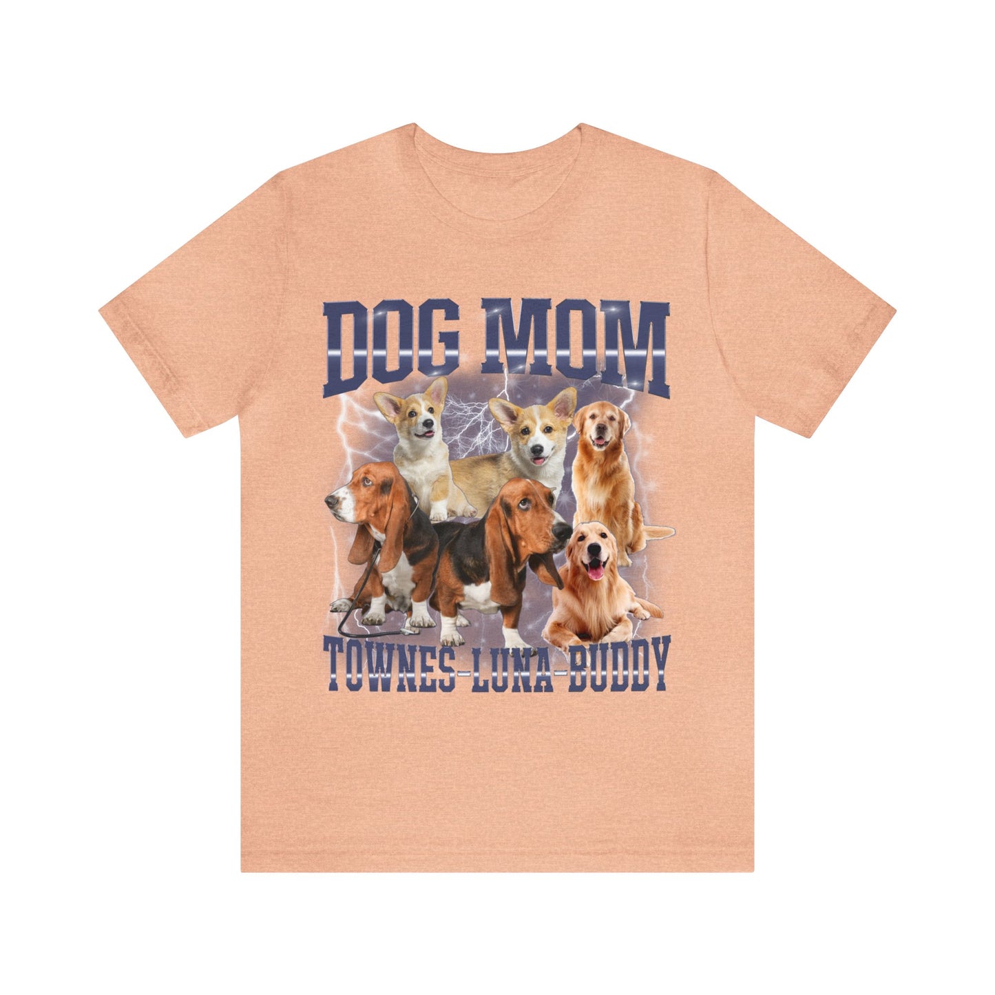 Custom Retro Dog Bootleg Shirt, Dog Mom Shirt, Dog Bootleg Retro 90's Tee, Custom Pet Photo, Custom Pet Portrait, Pet Lovers Gift, T1433
