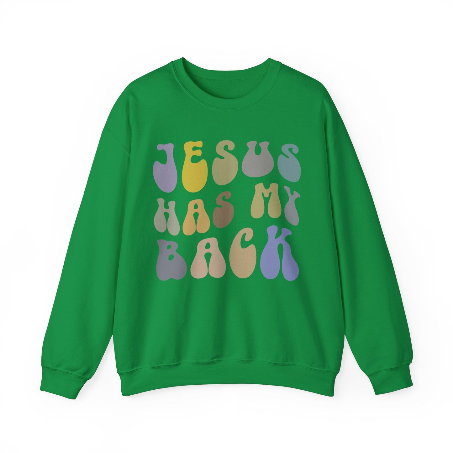 Jesus Has My Back Sweatshirt Religious Women Sweatshirt, Christian Sweatshirt for Mom, Jesus Lover Sweatshirt, Godly Woman Sweatshirt, S1233