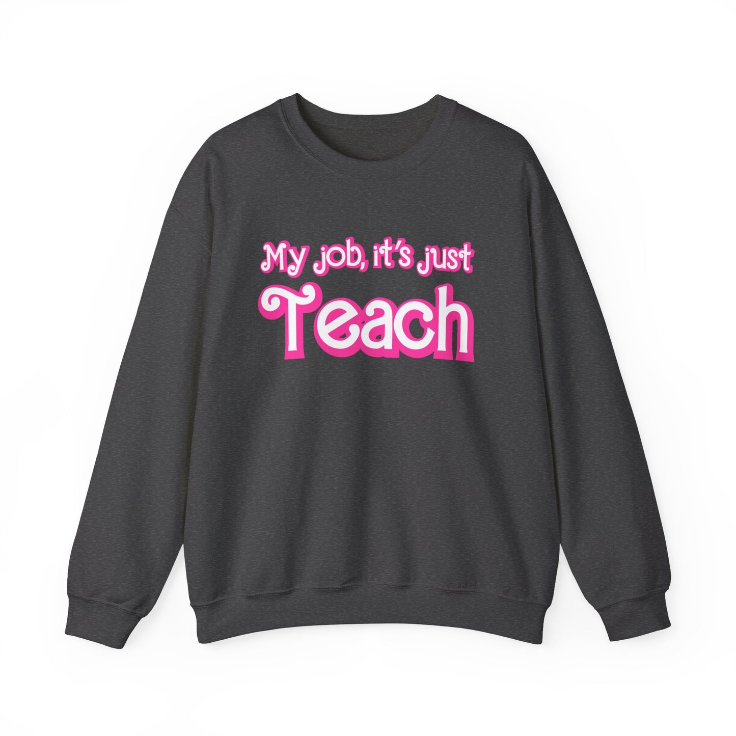 My Job is Teach Sweatshirt, Trendy Teacher Sweatshirt, Retro Back to school, Teacher Appreciation, Checkered Teacher Sweatshirt, S735