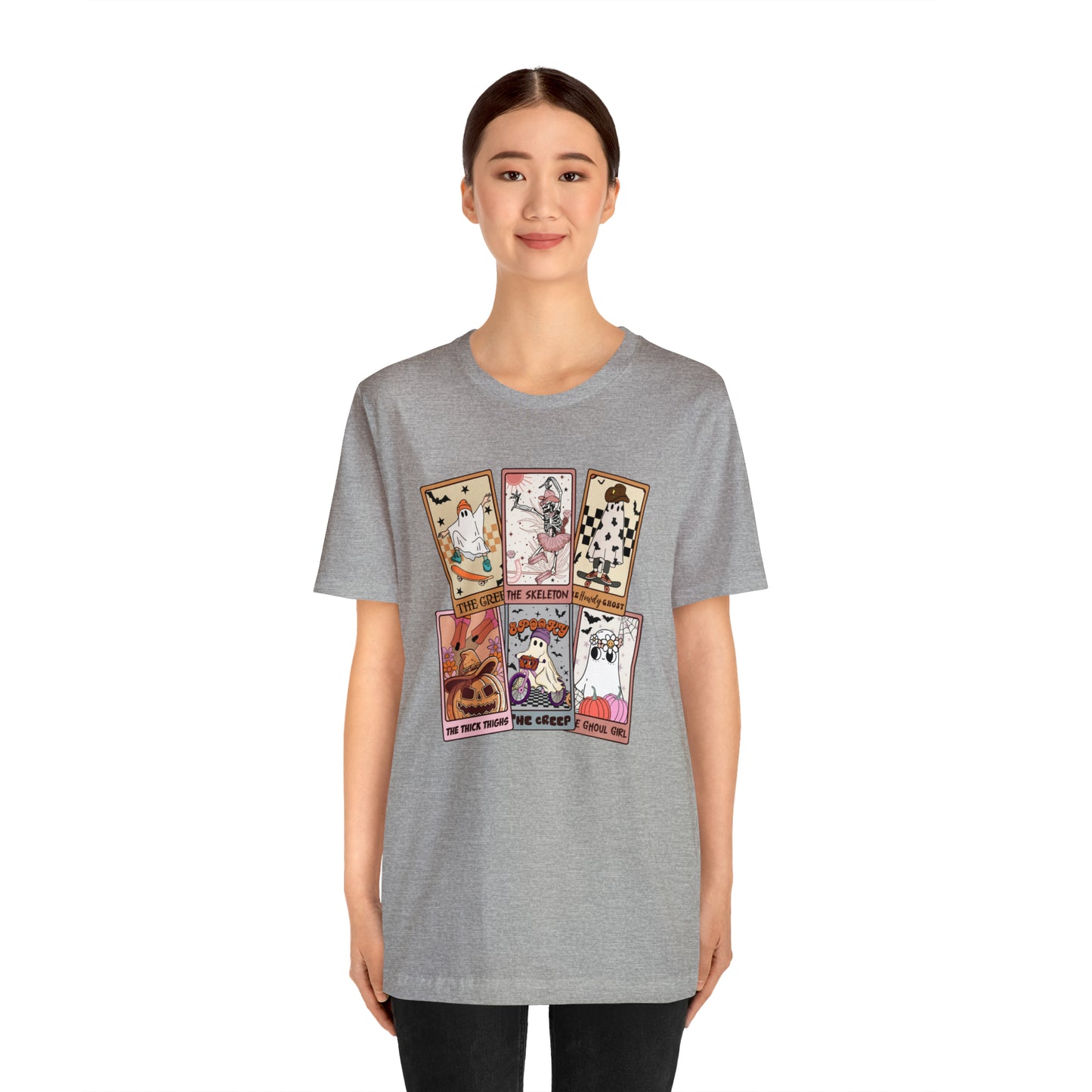 The Tarot Card Shirt, Skeleton Tarot Card Shirt, Tarot Card Lover Shirt, Skull Tarot Card Tee, Retro Halloween shirt, T612