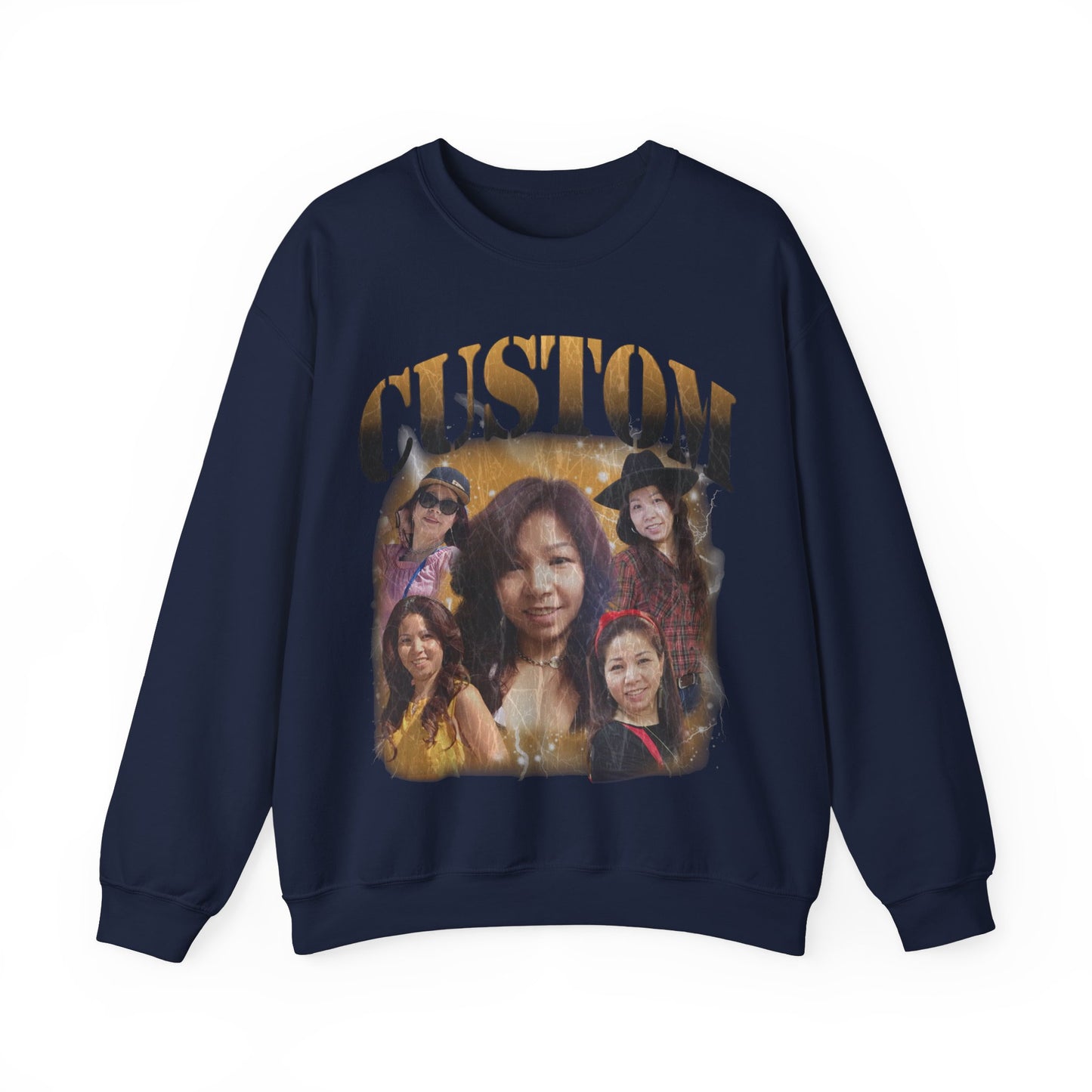 Retro Custom Bootleg Rap Sweatshirt, Custom Cat Lover Gift, Custom Retro Portrait Sweatshirt, Vintage Funny Bootleg Sweatshirt, S1400