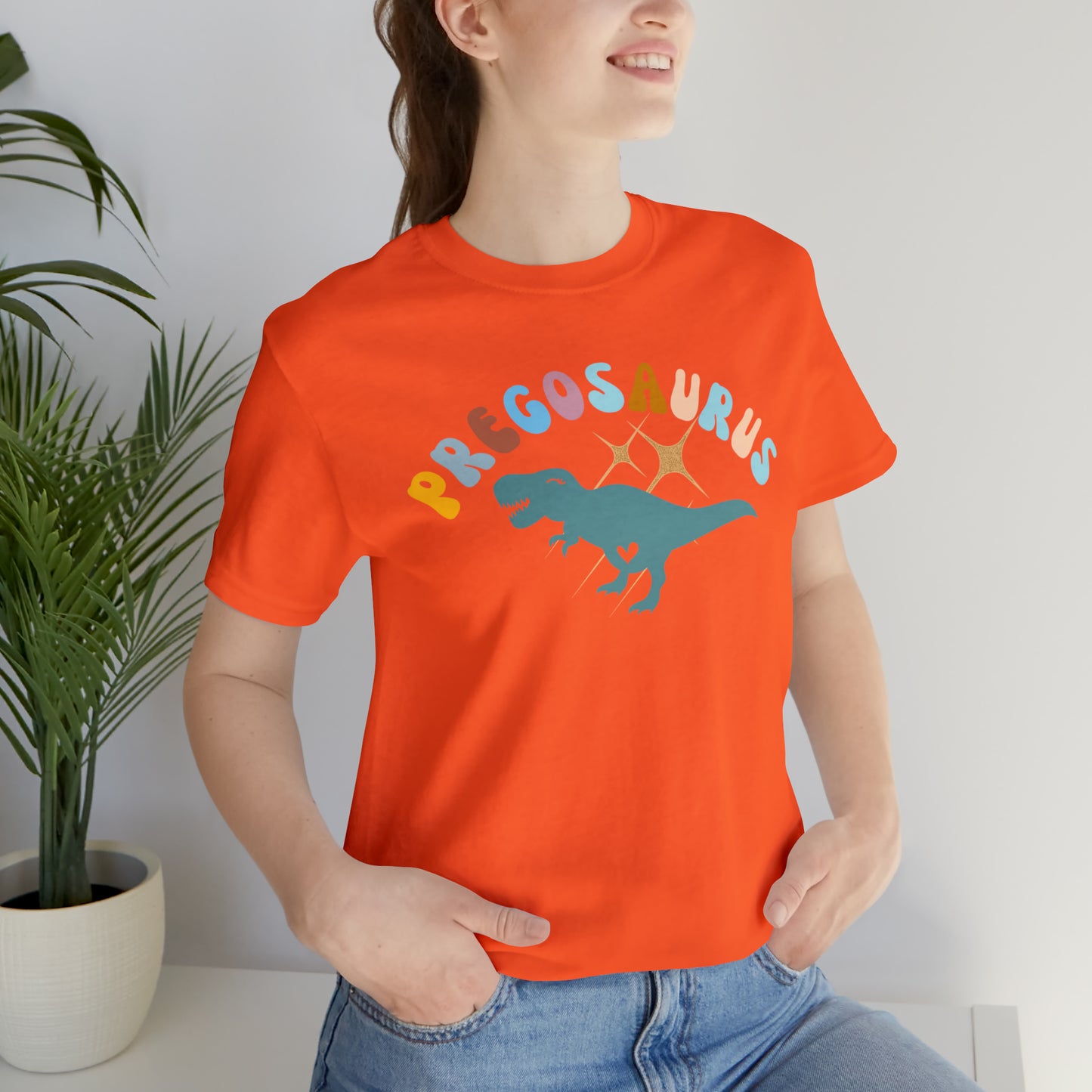 Funny Pregosaurus TShirt for Baby Shower, Funny Gift for Expecting Mom Shirt for Baby Announcement, T274