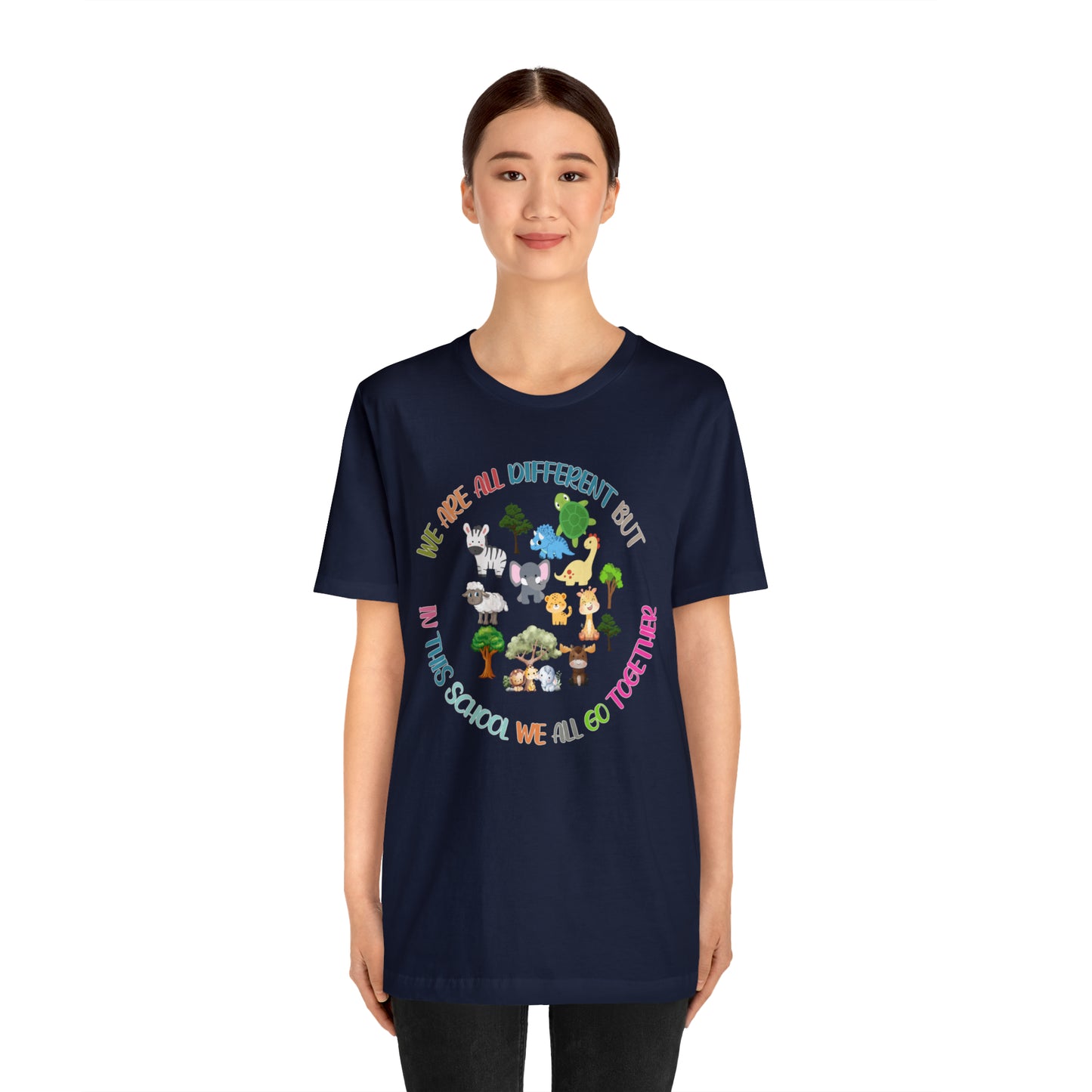 We Are Different But In This School We All Swim Together Shirt, Cute Teacher Shirt, Teacher Appreciation Shirt, T384