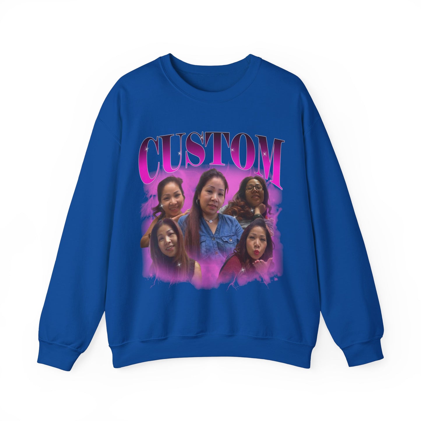 Custom Your Own Bootleg Tee, Retro Custom Bootleg Rap Tee, Custom Photo Sweatshirt, Insert Your Design Vintage Graphic 90s Sweatshirt, S1377