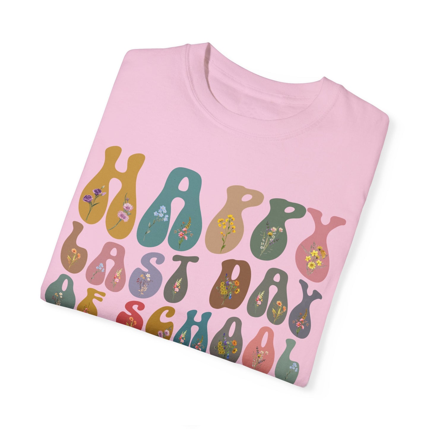 Retro Happy Last Day of School Shirts, End of Year Teacher Gift, Vintage Teacher Shirt, Comfort Colors Kindergarten Graduation Gift, CC1621