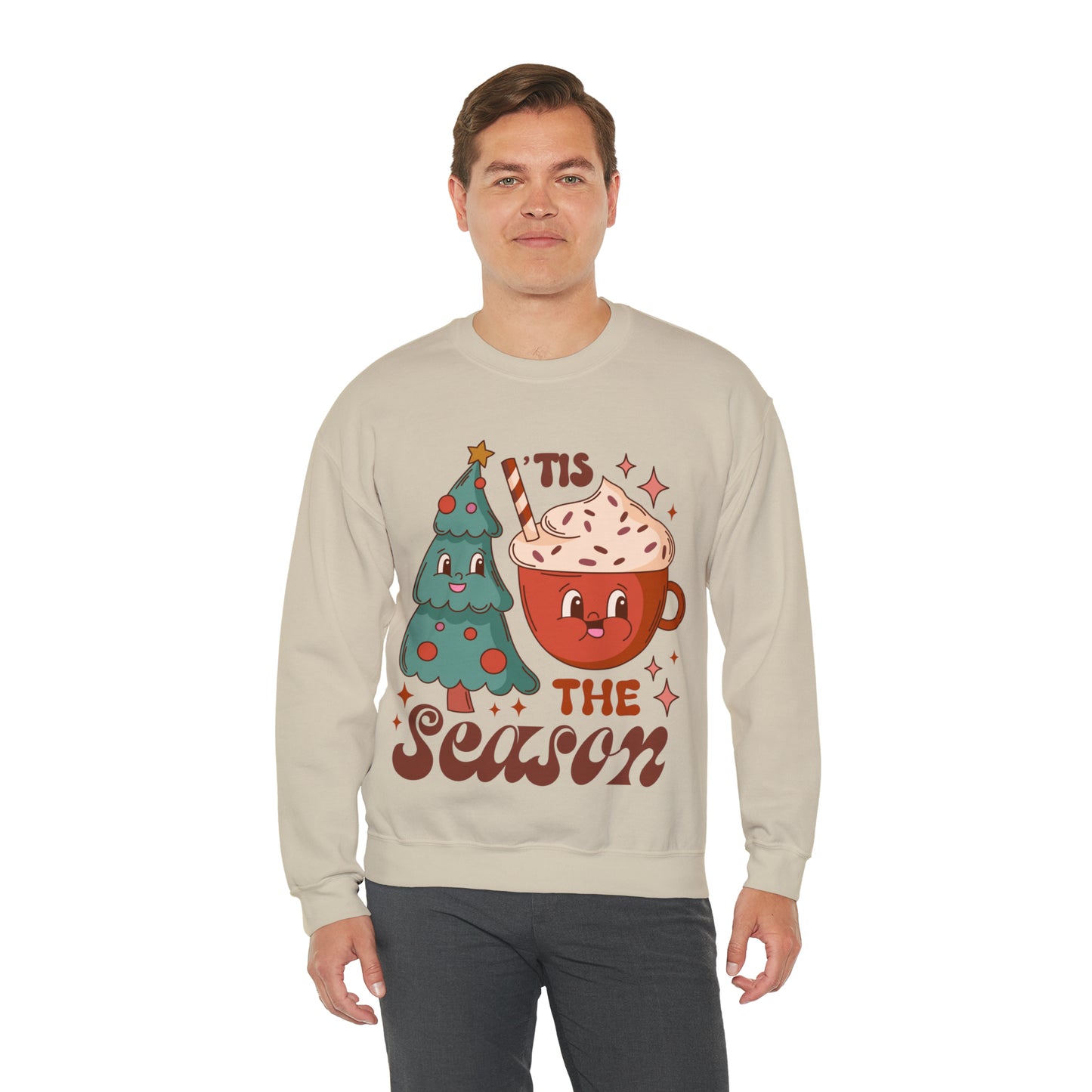 Christmas Tis The Season Sweatshirt, Merry Christmas Shirt, Christmas Tree Sweater, Christmas Tree shirt, Christmas Cake Sweatshirt, S887