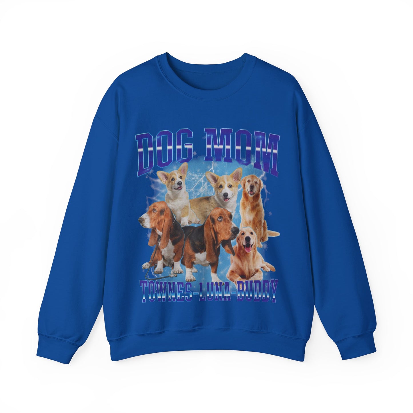 Custom Retro Dog Bootleg Sweatshirt, Dog Mom Sweatshirt, Dog Bootleg Retro 90's Sweatshirt, Custom Pet Photo, Custom Pet Portrait, S1428