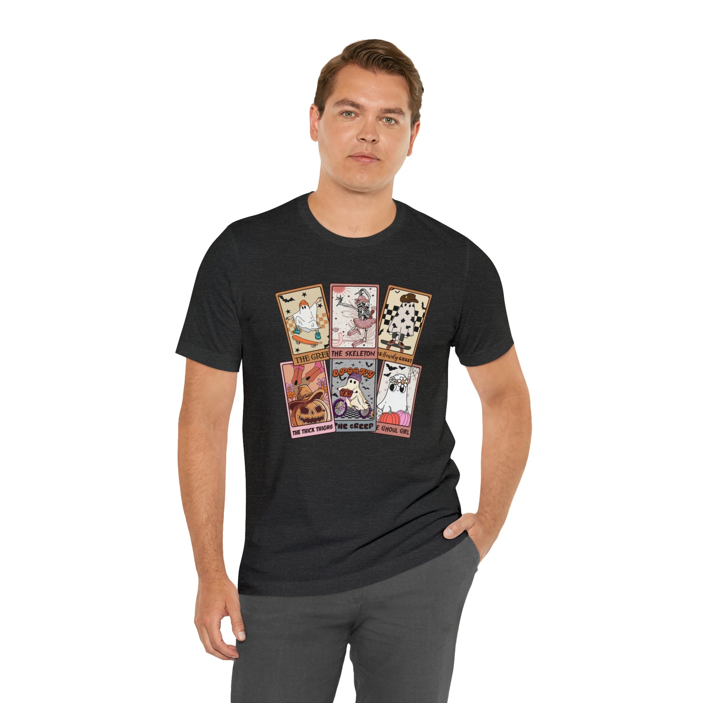 The Tarot Card Shirt, Skeleton Tarot Card Shirt, Tarot Card Lover Shirt, Skull Tarot Card Tee, Retro Halloween shirt, T612