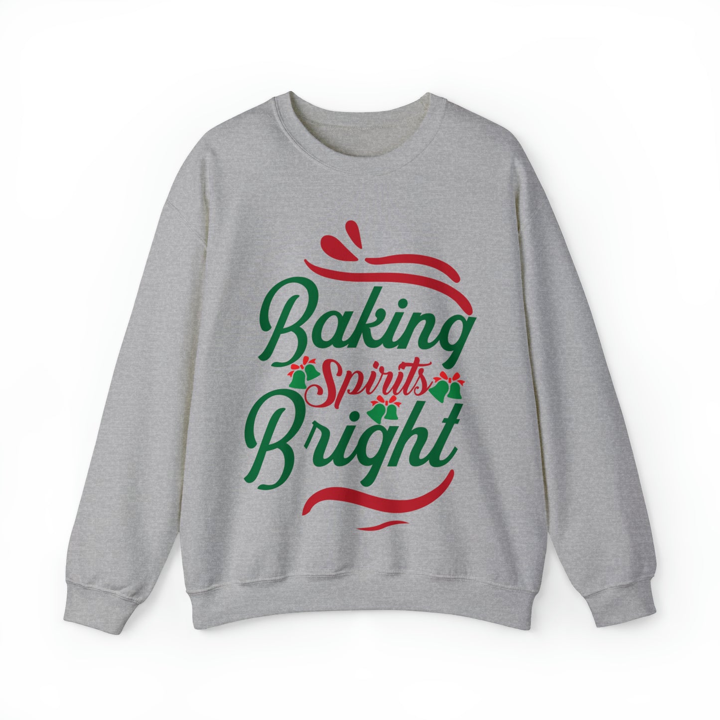 Baking Spirits Bright Sweatshirt, Christmas Cookie Sweatshirt, Funny Baker Sweatshirt, Gift For Cookie Lover, Cute Christmas Cookie, S932