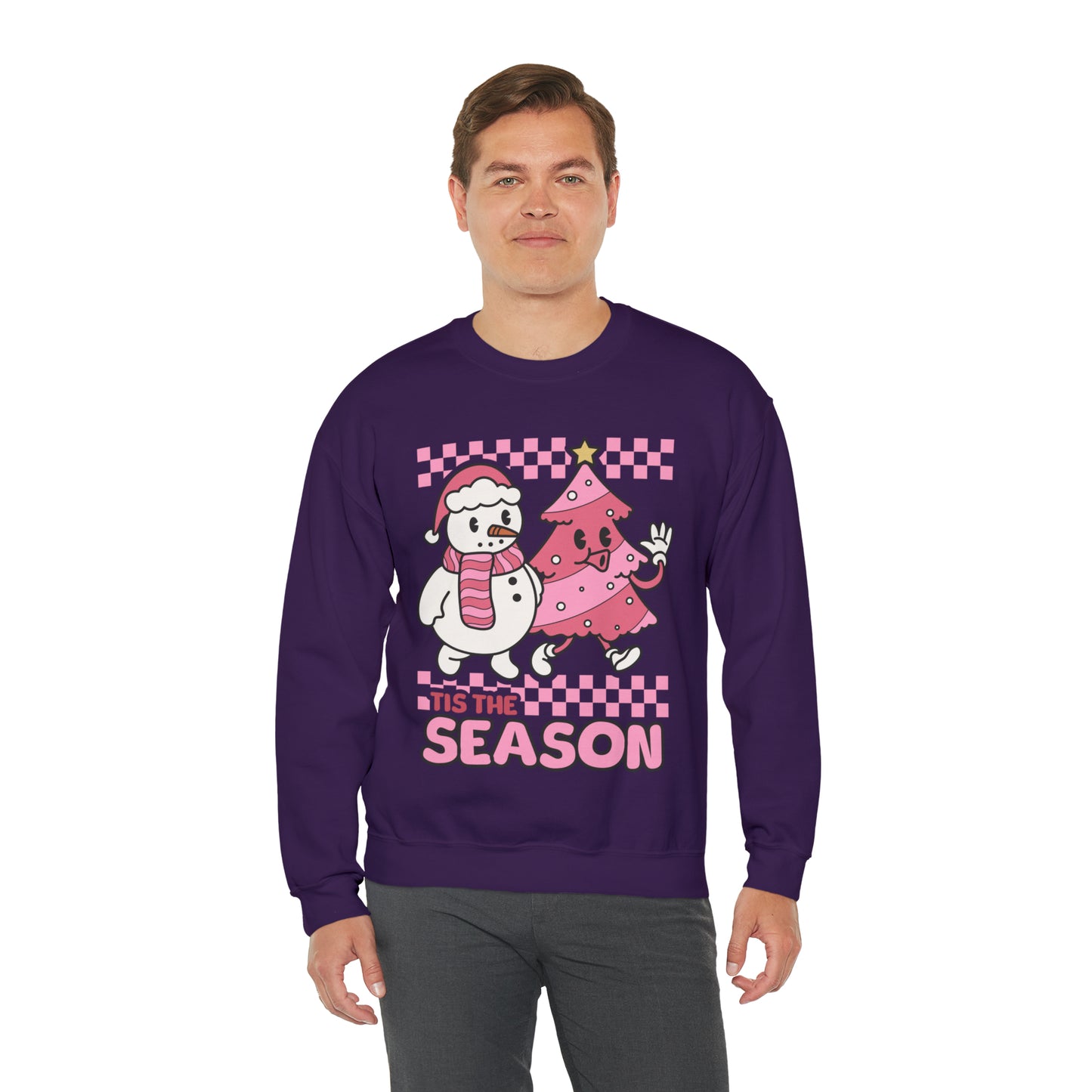 Christmas Tis The Season Sweatshirt, Merry Christmas Shirt, Christmas Tree Cake Sweater, Women Christmas, Christmas Cake Sweatshirt, SW879
