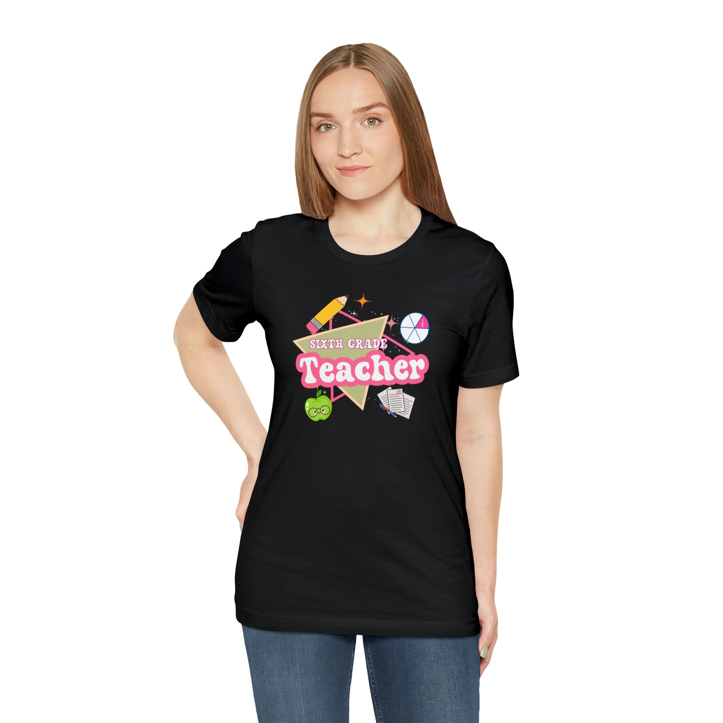 Sixth Grade Teacher Shirt, Teacher Tshirt Retro 6th Grade, Back to school Teacher, Appreciation Teacher Tee Gifts, T552