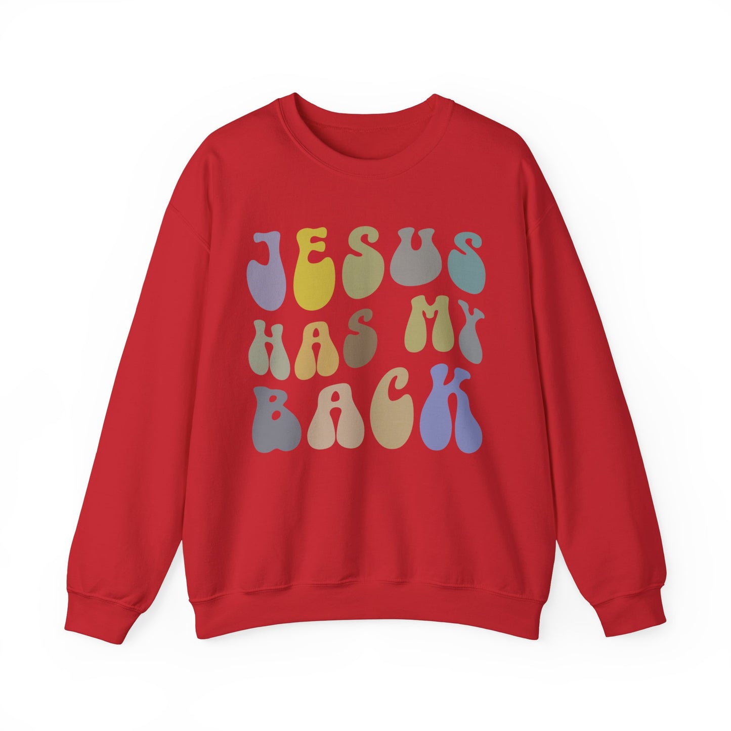 Jesus Has My Back Sweatshirt Religious Women Sweatshirt, Christian Sweatshirt for Mom, Jesus Lover Sweatshirt, Godly Woman Sweatshirt, S1233