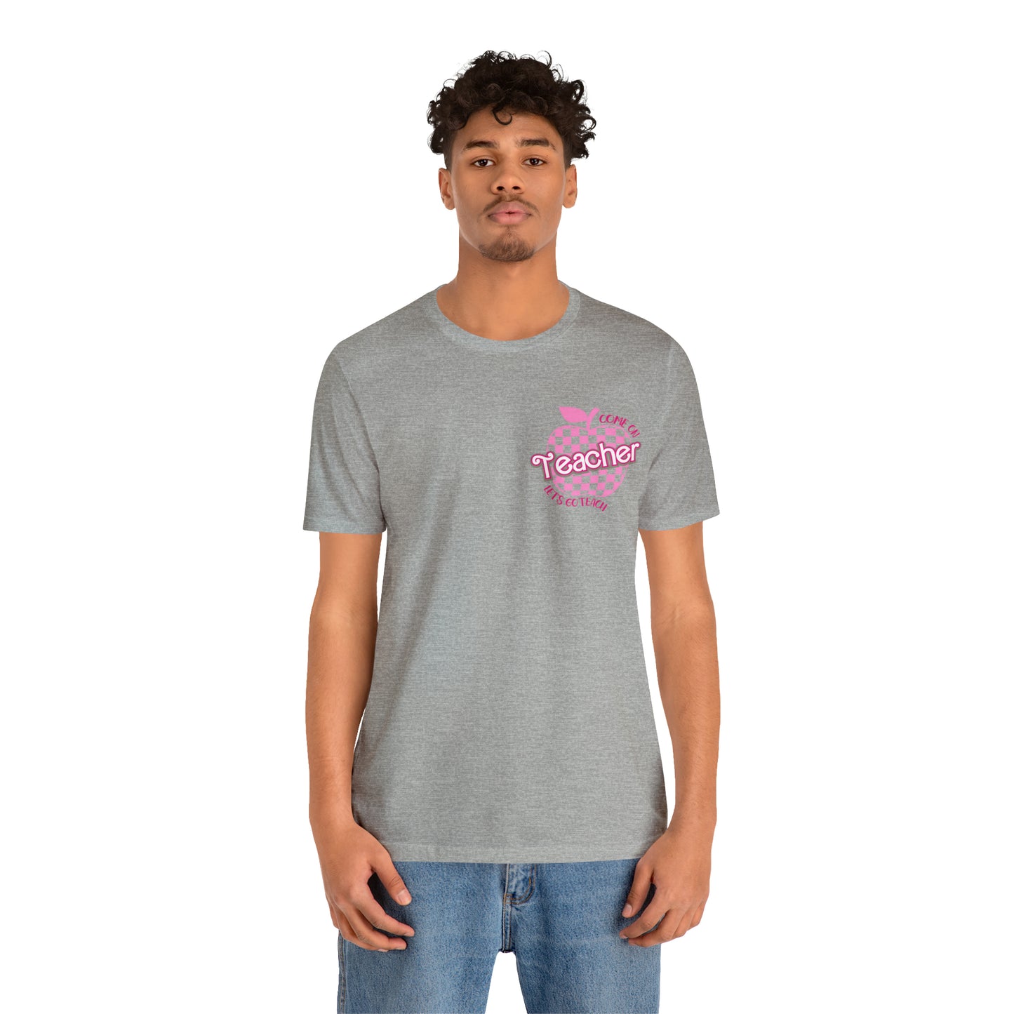 Come On Let's Go Teach Teacher Shirt, Trendy Teacher shirt, Retro Back to school, Teacher Appreciation Checkered Teacher Tee, T725