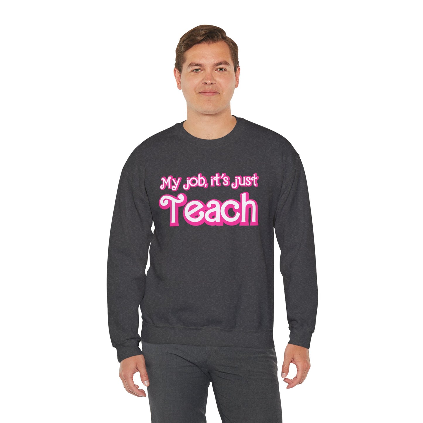 My Job is Teach Sweatshirt, Trendy Teacher Sweatshirt, Retro Back to school, Teacher Appreciation, Checkered Teacher Sweatshirt, S735