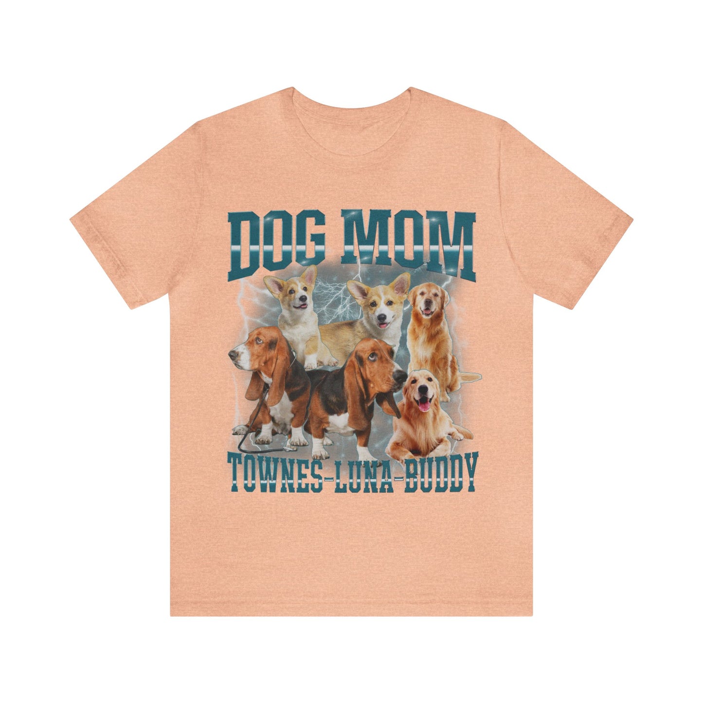 Custom Retro Dog Bootleg Shirt, Dog Mom Shirt, Dog Bootleg Retro 90's Tee, Custom Pet Photo, Custom Pet Portrait, Pet Lovers Gift, T1434