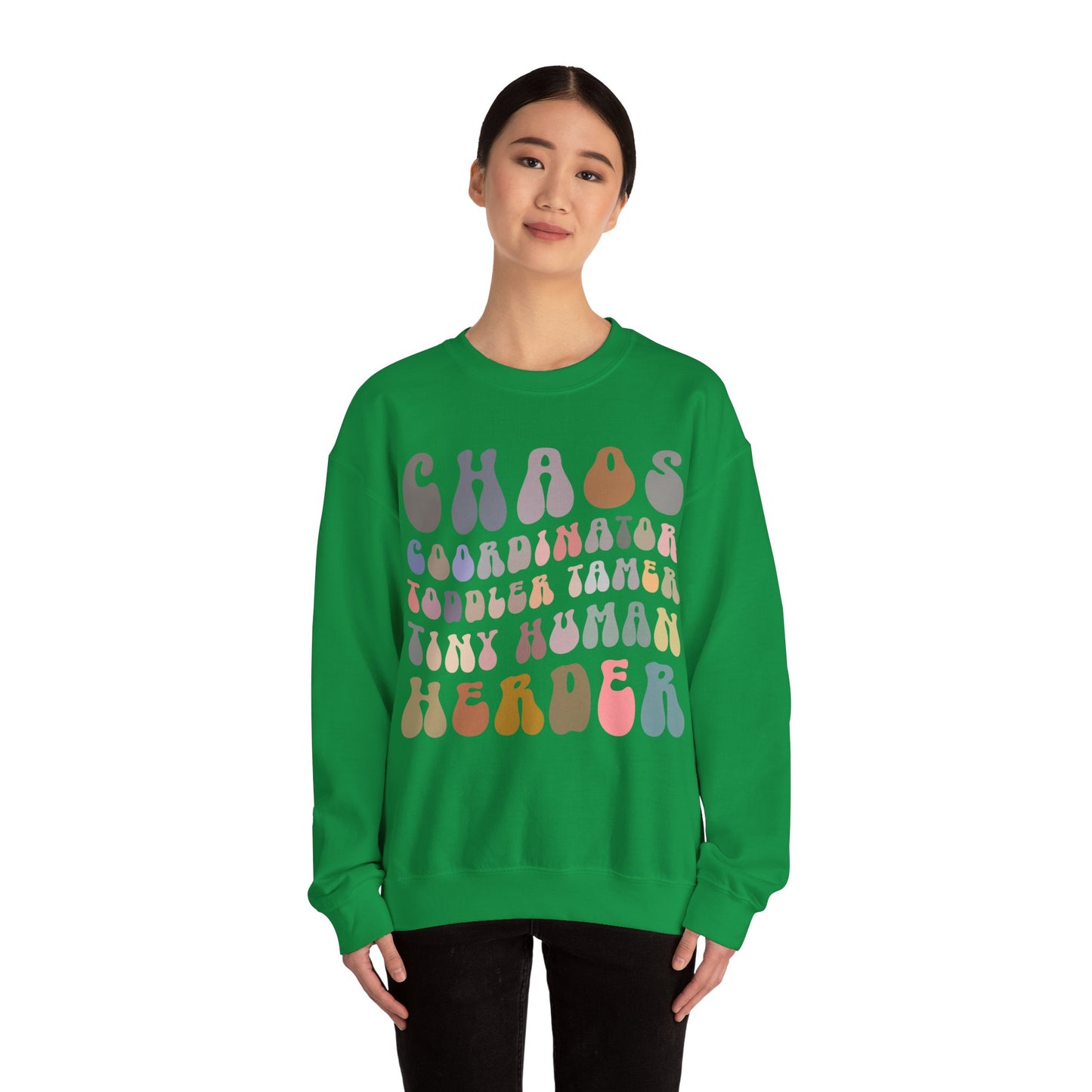 Chaos Coordinator Toddler Tamer Tiny Human Herder Sweatshirt, Kindergarten Teacher Sweatshirt, Toddler Sweatshirt, Mom Sweatshirt, S1282