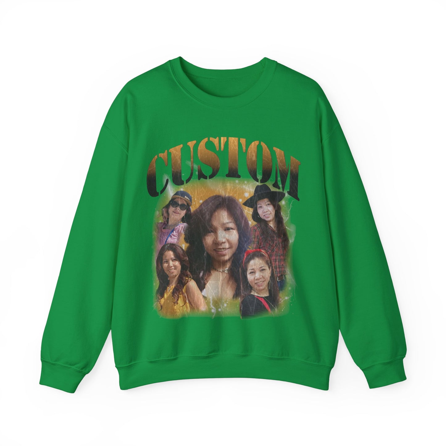 Retro Custom Bootleg Rap Sweatshirt, Custom Cat Lover Gift, Custom Retro Portrait Sweatshirt, Vintage Funny Bootleg Sweatshirt, S1400