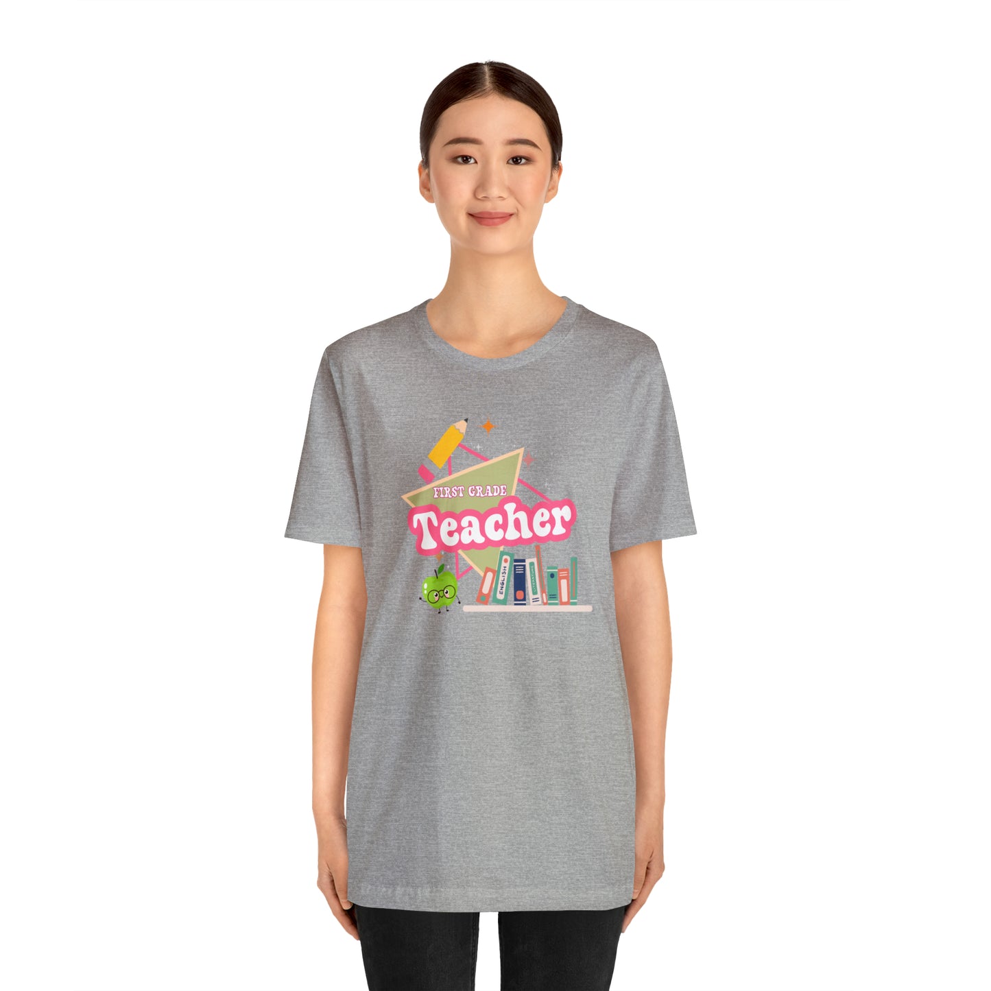 First grade teacher shirt, 1st grade shirt, 90s shirt, 90s teacher shirt, colorful school shirt, colorful teacher shirt, T542