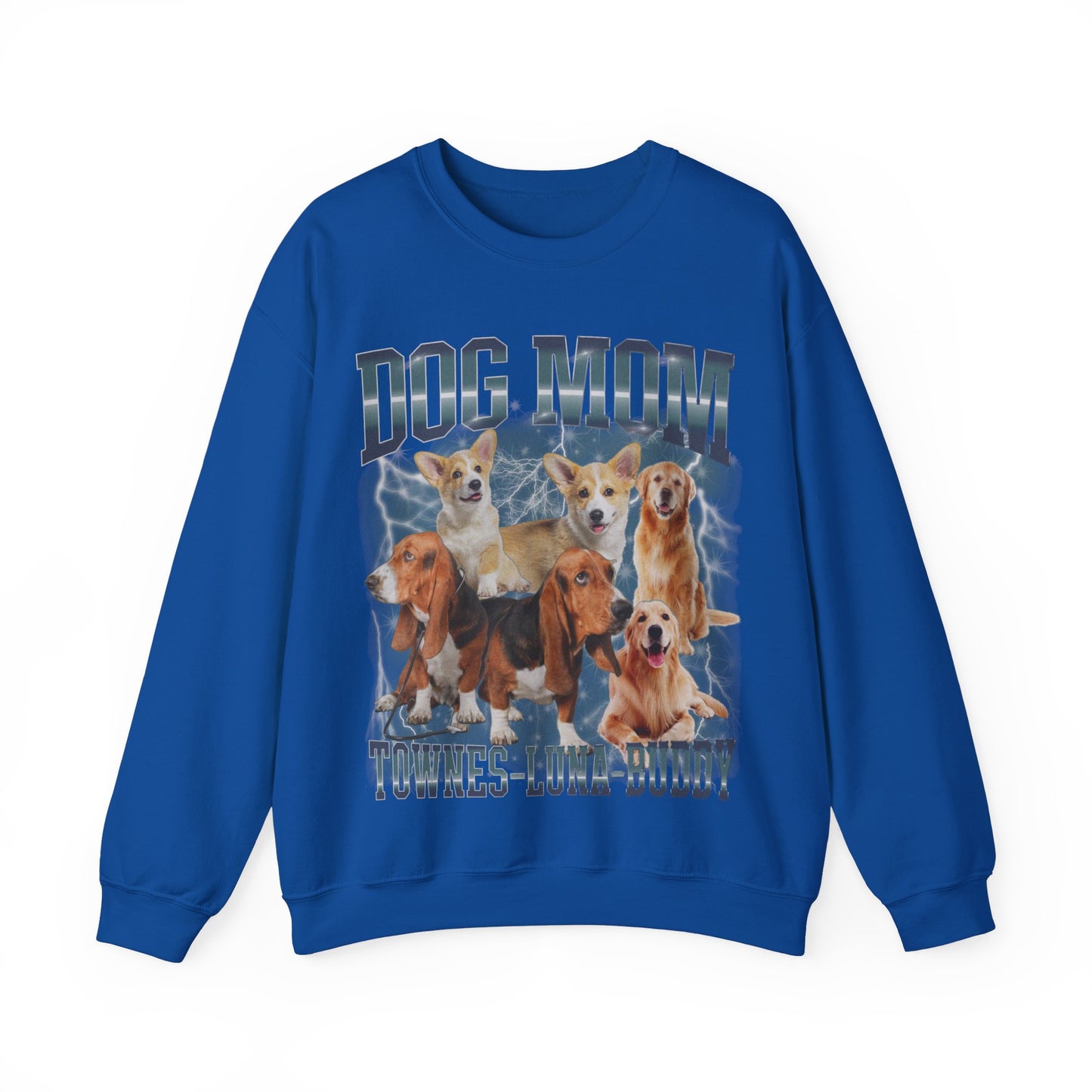 Custom Retro Dog Bootleg Sweatshirt, Dog Mom Sweatshirt, Dog Bootleg Retro 90's Sweatshirt, Custom Pet Photo, Custom Pet Portrait, S1431