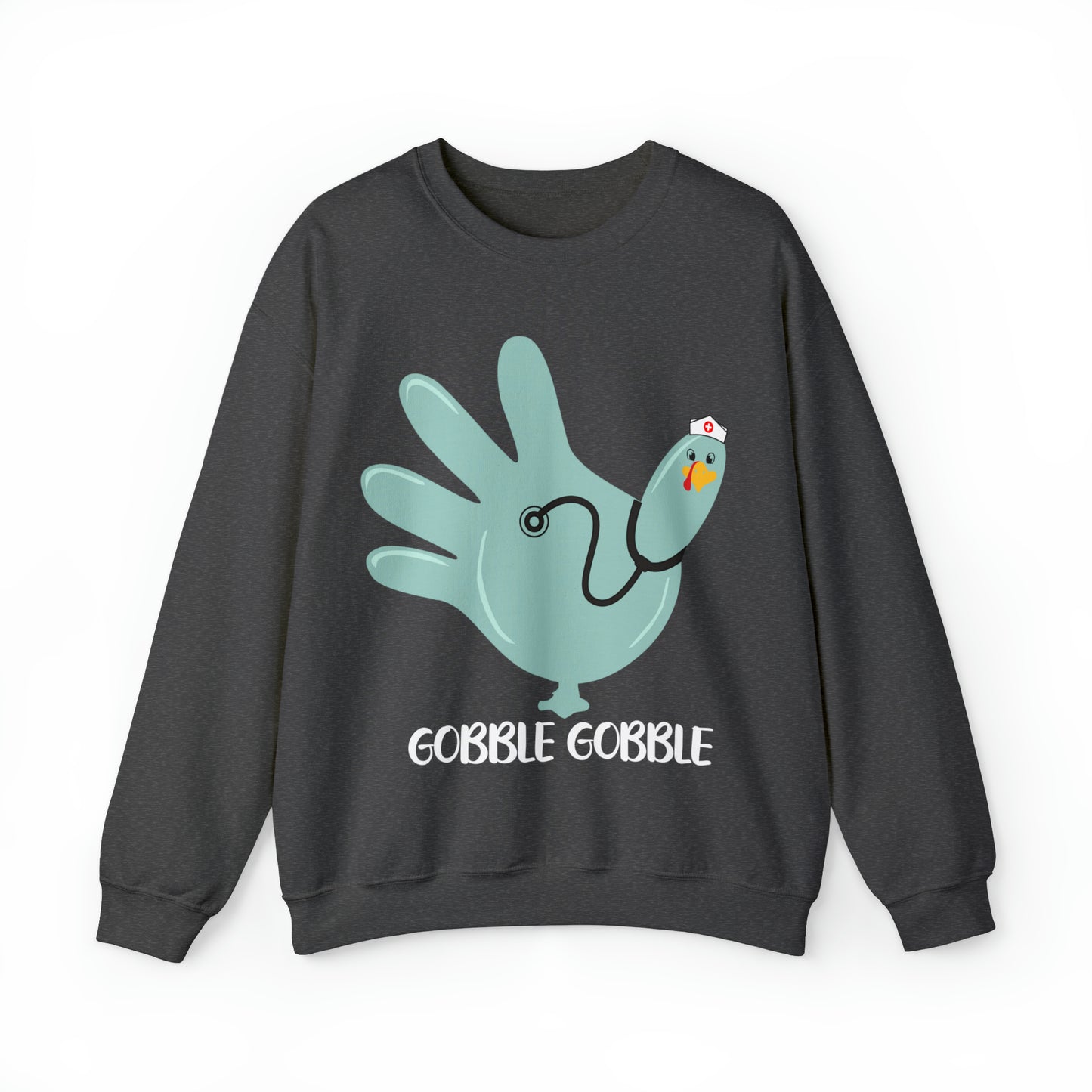 Gobble gobble turkey sweatshirt, Thanksgiving nurse sweatshirt, Rn Nursing student gift, Er department sweatshirt, Oncology nurse gift, S864