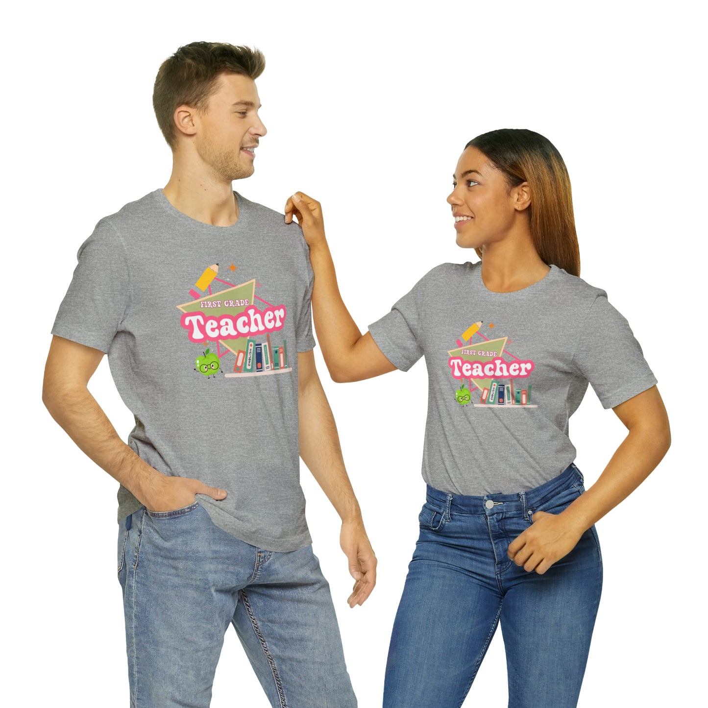 First grade teacher shirt, 1st grade shirt, 90s shirt, 90s teacher shirt, colorful school shirt, colorful teacher shirt, T542