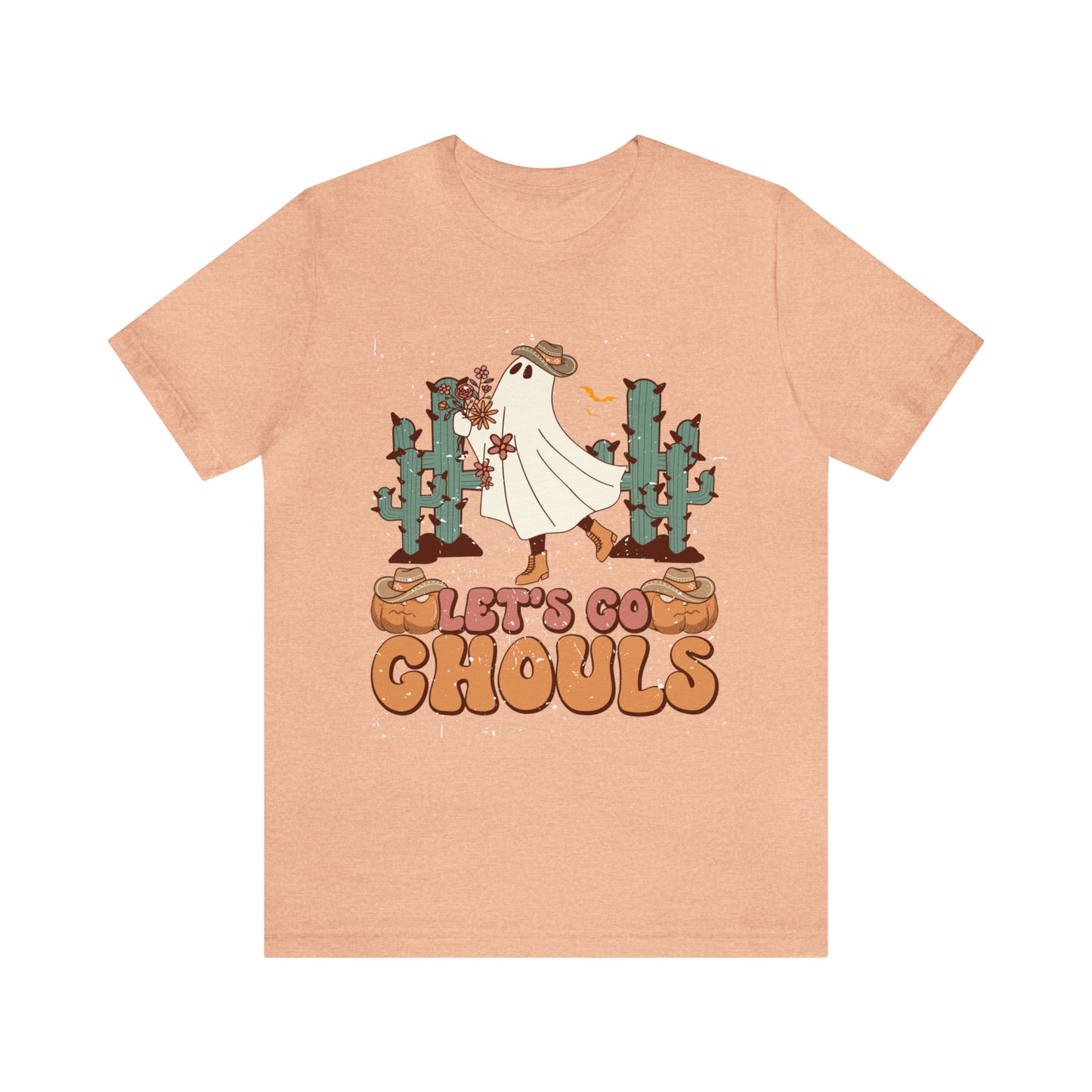 Lets Go Ghouls Shirt, Spooky Season Tee, Retro Halloween Cowgirl Shirt, Cowgirl Halloween Shirt, Vintage Ghost Shirt, T762