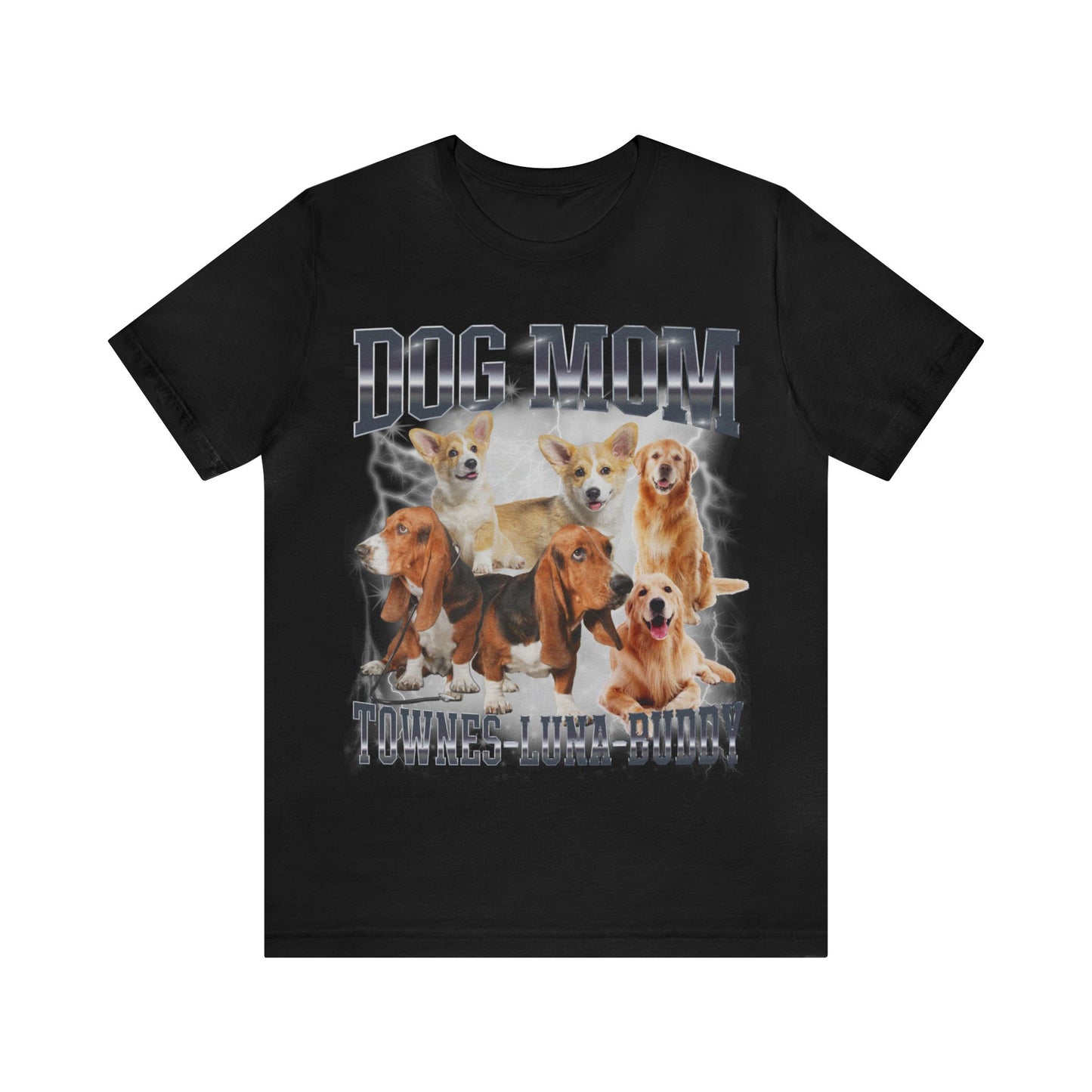 Custom Retro Dog Bootleg Shirt, Dog Mom Shirt, Dog Bootleg Retro 90's Tee, Custom Pet Photo, Custom Pet Portrait, Pet Lovers Gift, T1429