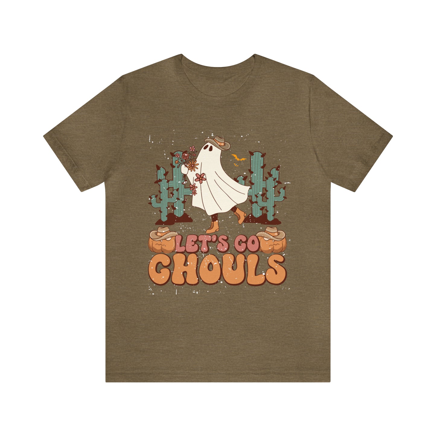 Lets Go Ghouls Shirt, Spooky Season Tee, Retro Halloween Cowgirl Shirt, Cowgirl Halloween Shirt, Vintage Ghost Shirt, T762