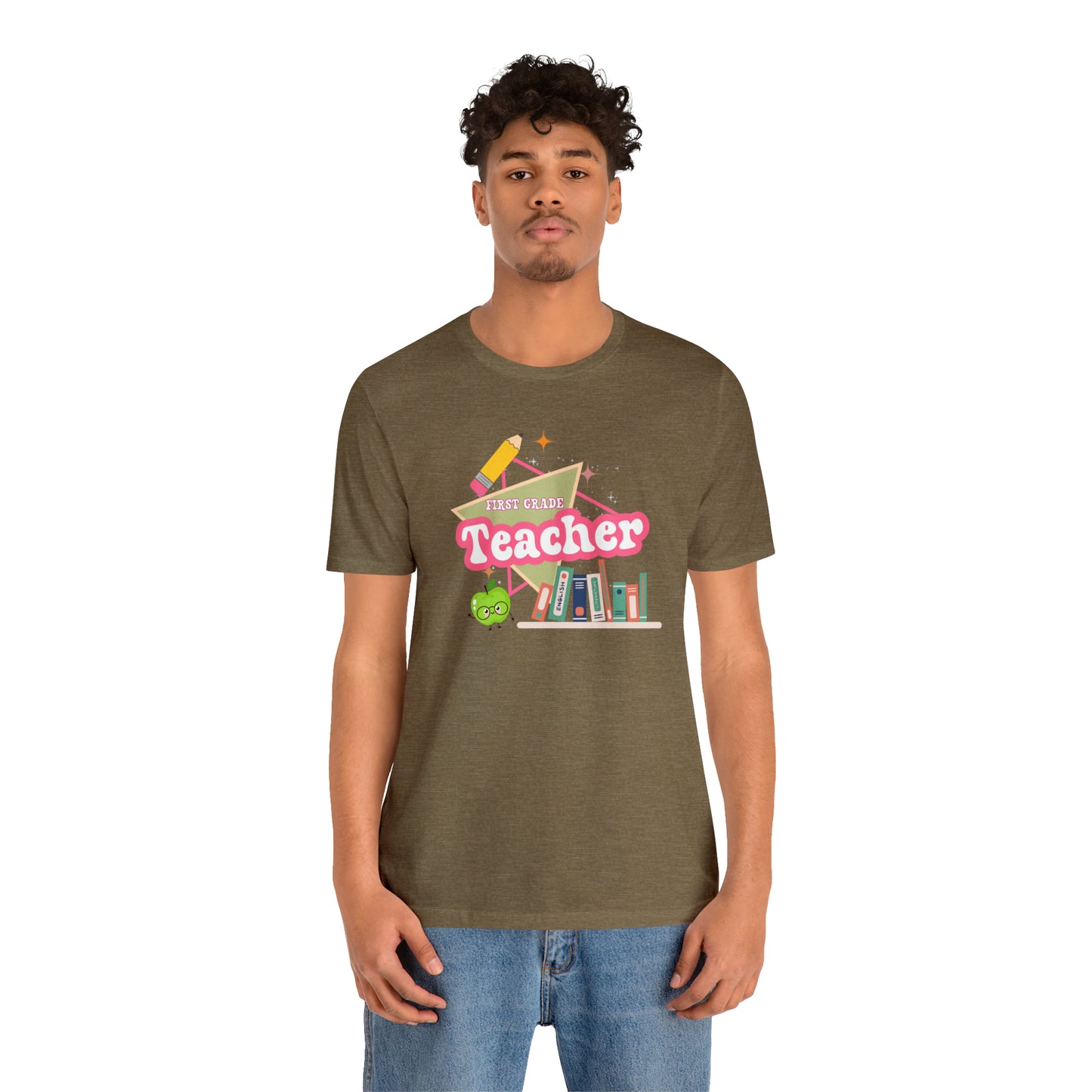 First grade teacher shirt, 1st grade shirt, 90s shirt, 90s teacher shirt, colorful school shirt, colorful teacher shirt, T542
