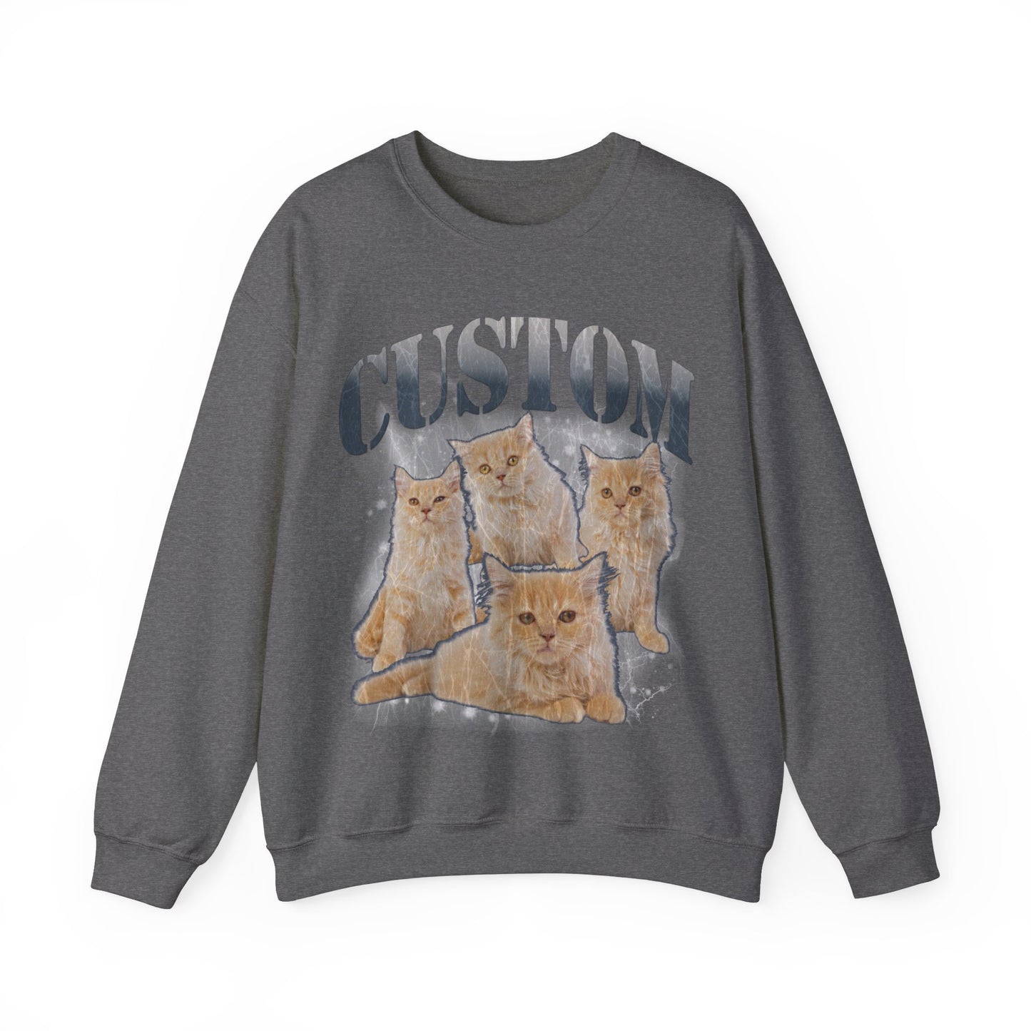Retro Custom Cat Bootleg Tee, Custom Cat Sweatshirt, Custom Cat Lover Gift, Custom dog portrait, Vintage Funny Cat Sweatshirt, S1396