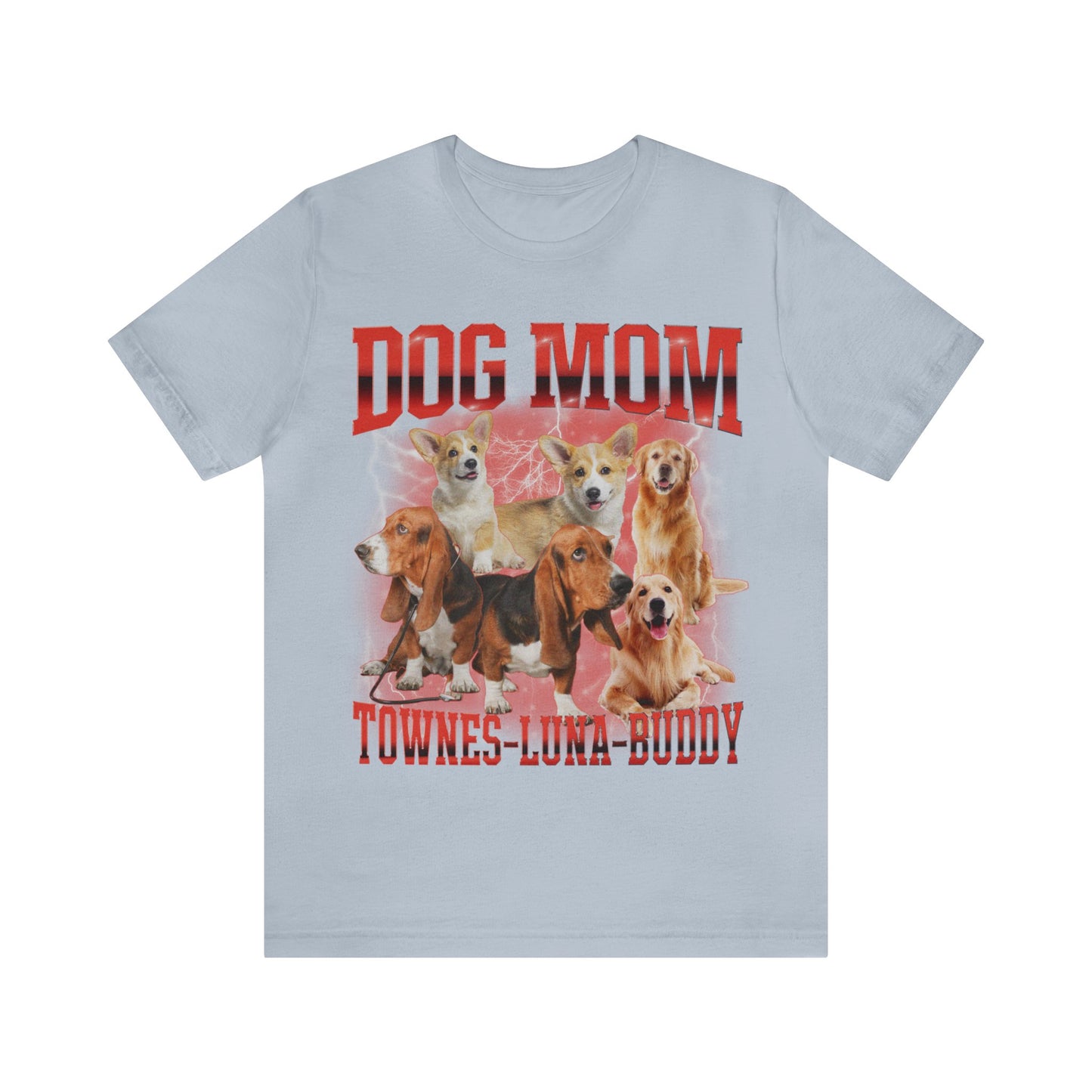 Custom Retro Dog Bootleg Shirt, Dog Mom Shirt, Dog Bootleg Retro 90's Tee, Custom Pet Photo, Custom Pet Portrait, Pet Lovers Gift, T1430