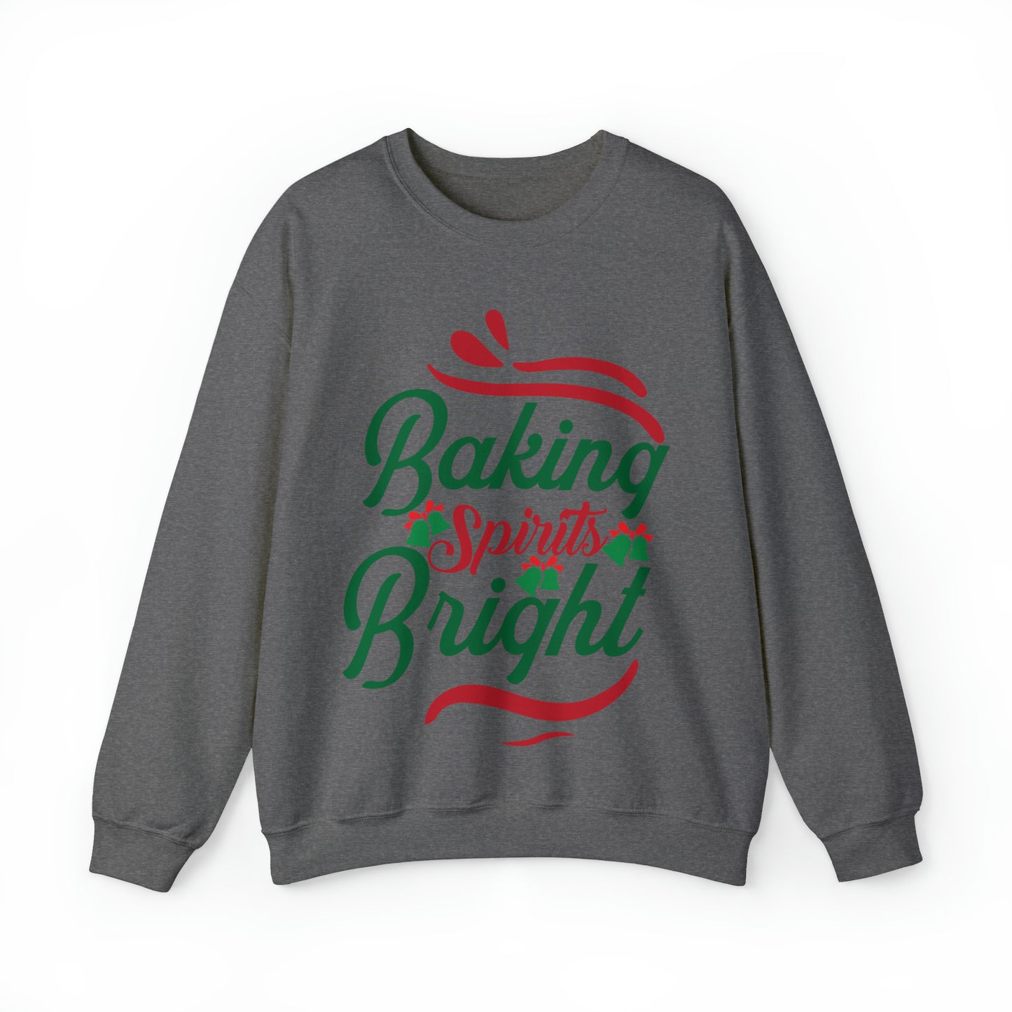 Baking Spirits Bright Sweatshirt, Christmas Cookie Sweatshirt, Funny Baker Sweatshirt, Gift For Cookie Lover, Cute Christmas Cookie, S932